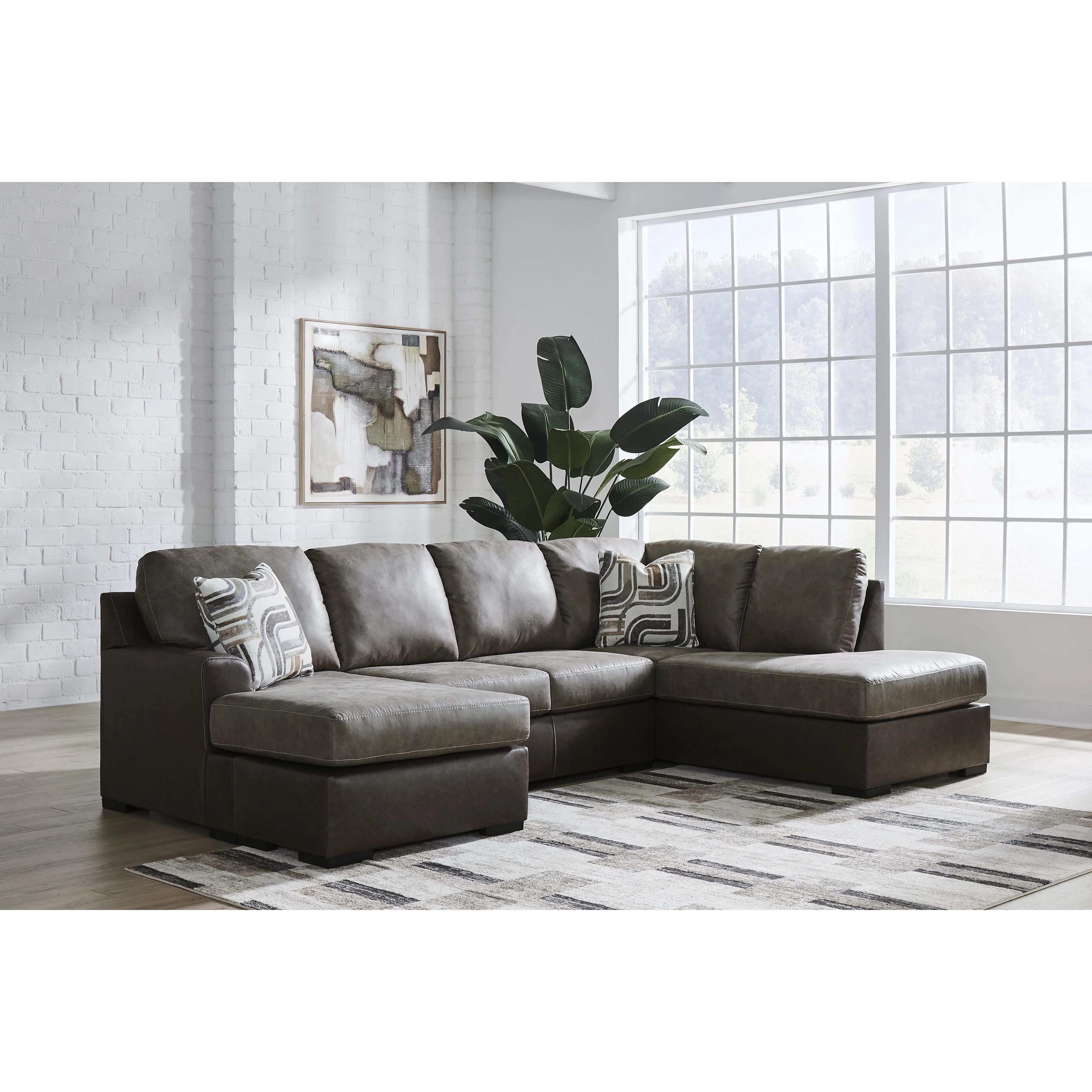 Signature Design by Ashley Castille Way PC62703S2 2 pc Sectional with Chaise - Image 2