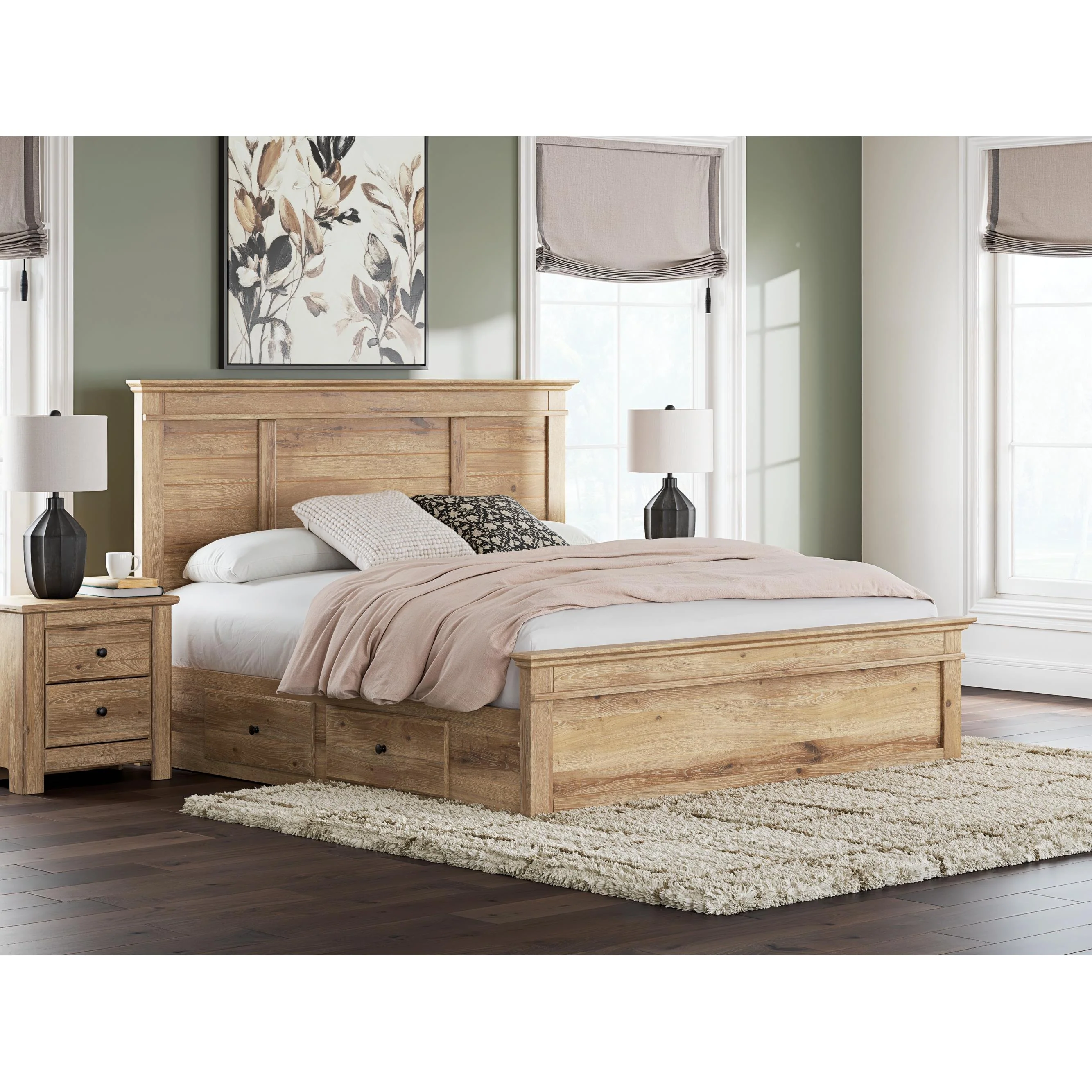 Signature Design by Ashley Makidern PCB1170B17 King Panel Storage Bed - Image 2