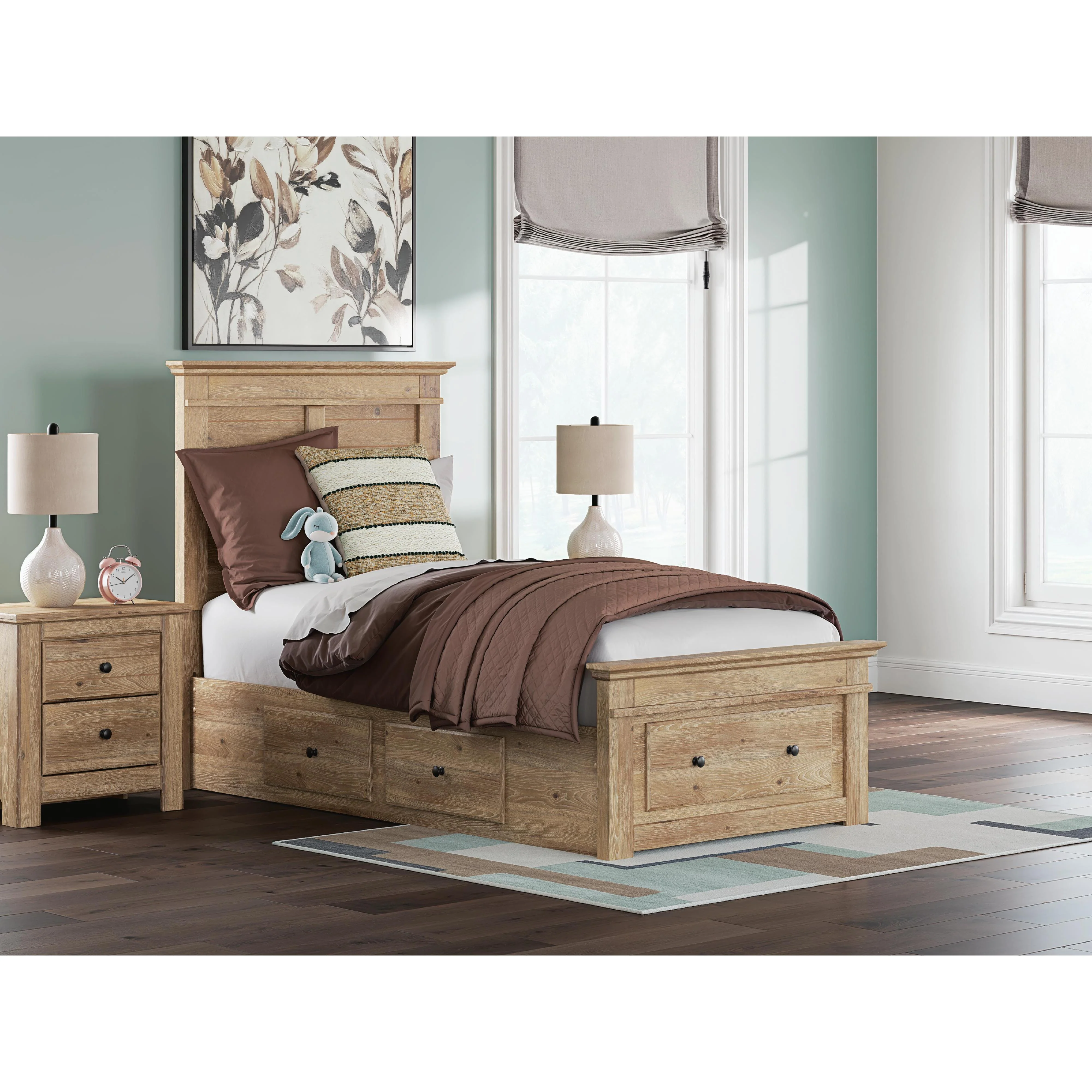 Signature Design by Ashley Makidern PCB1170B38 Twin Panel Storage Bed - Image 2