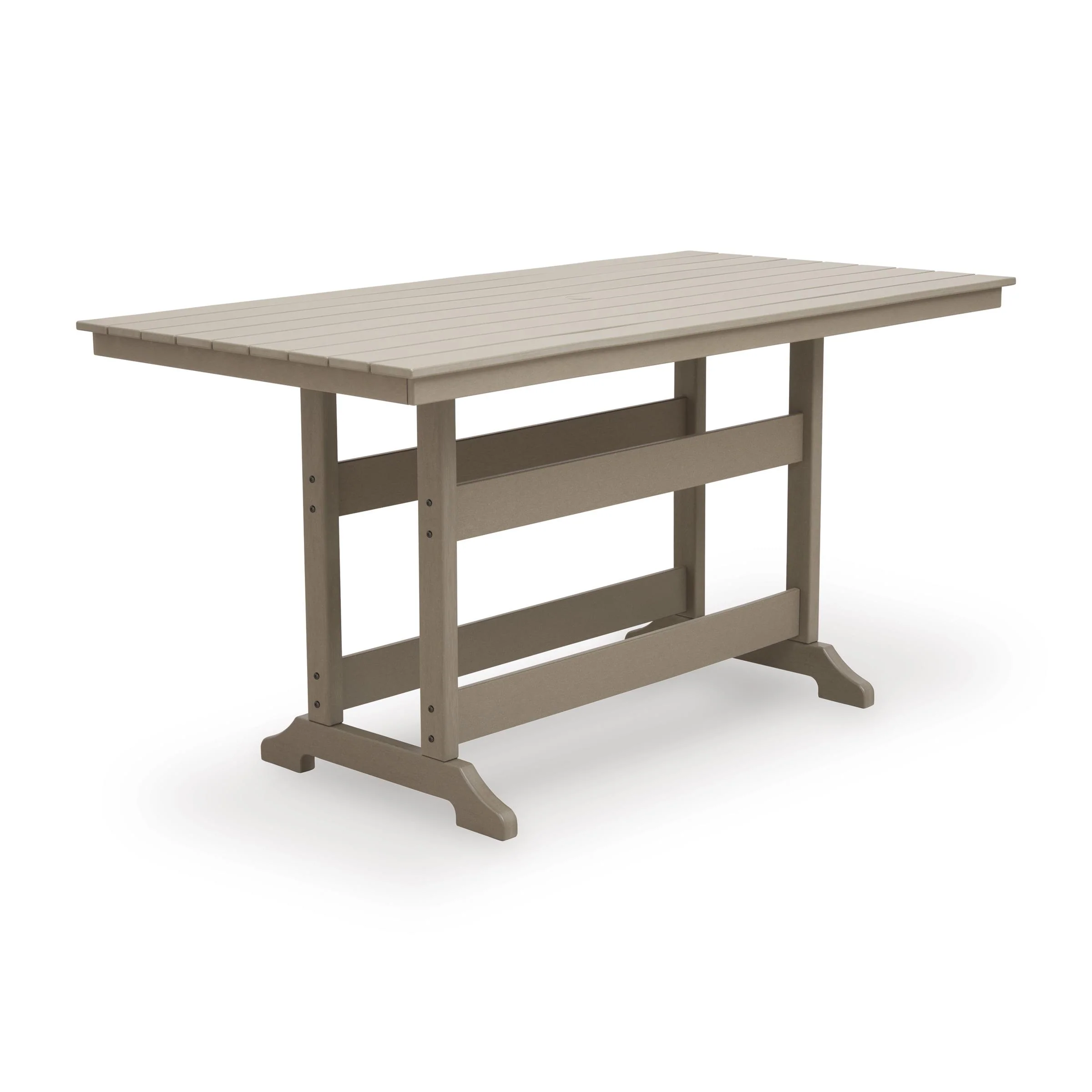 Signature Design by Ashley Seacliff Beach PCP228-642 Rectangular Counter Table with Umbrella Option - Image 1