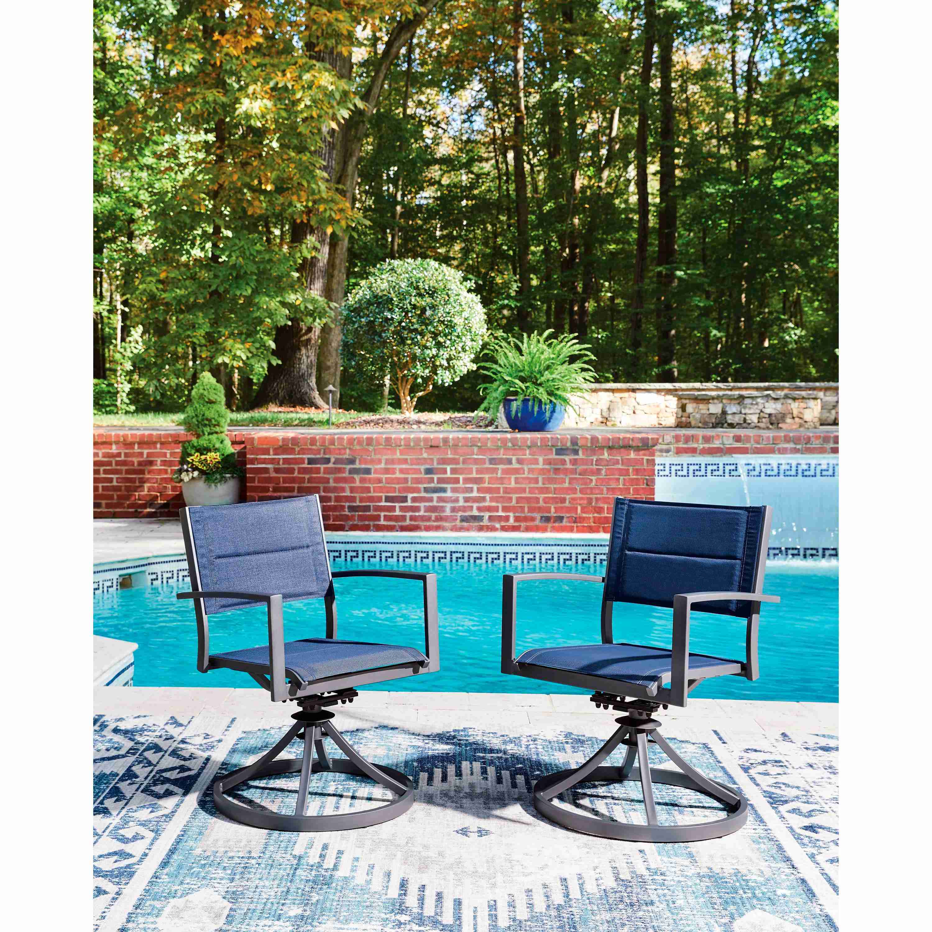 Signature Design by Ashley Rocky Creek PCP326-602A Sling Swivel Chair - Image 2