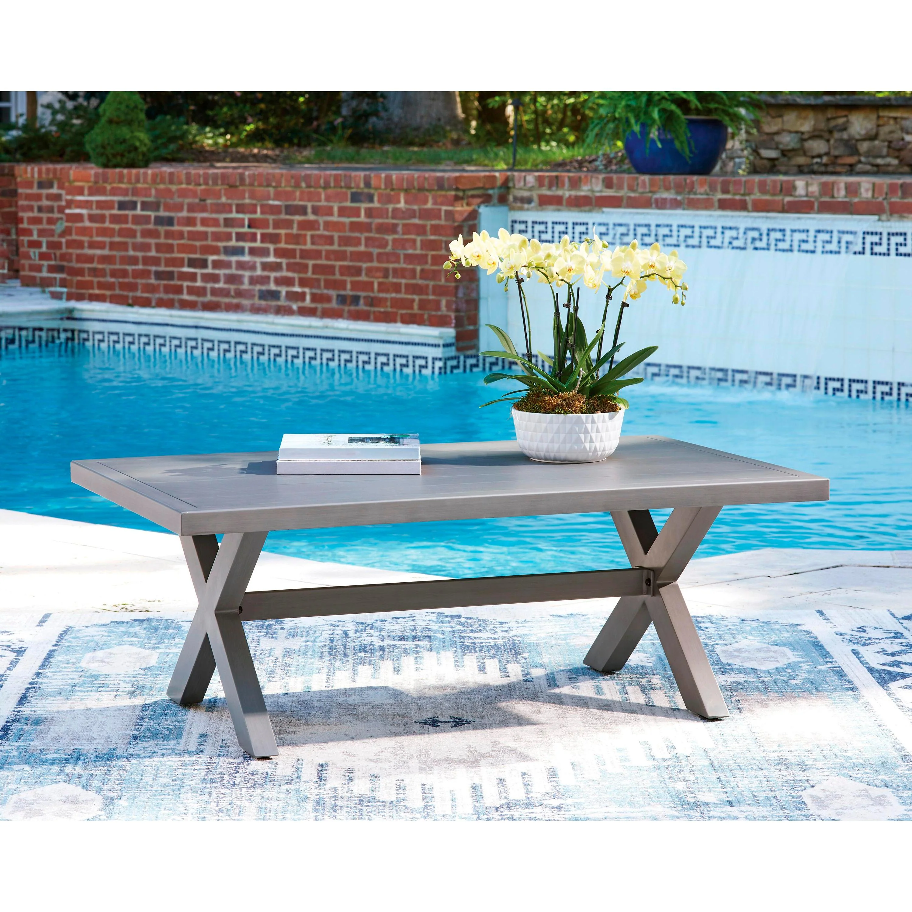 Signature Design by Ashley Half Moon Beach PCP418-701 Rectangular Cocktail Table - Image 3