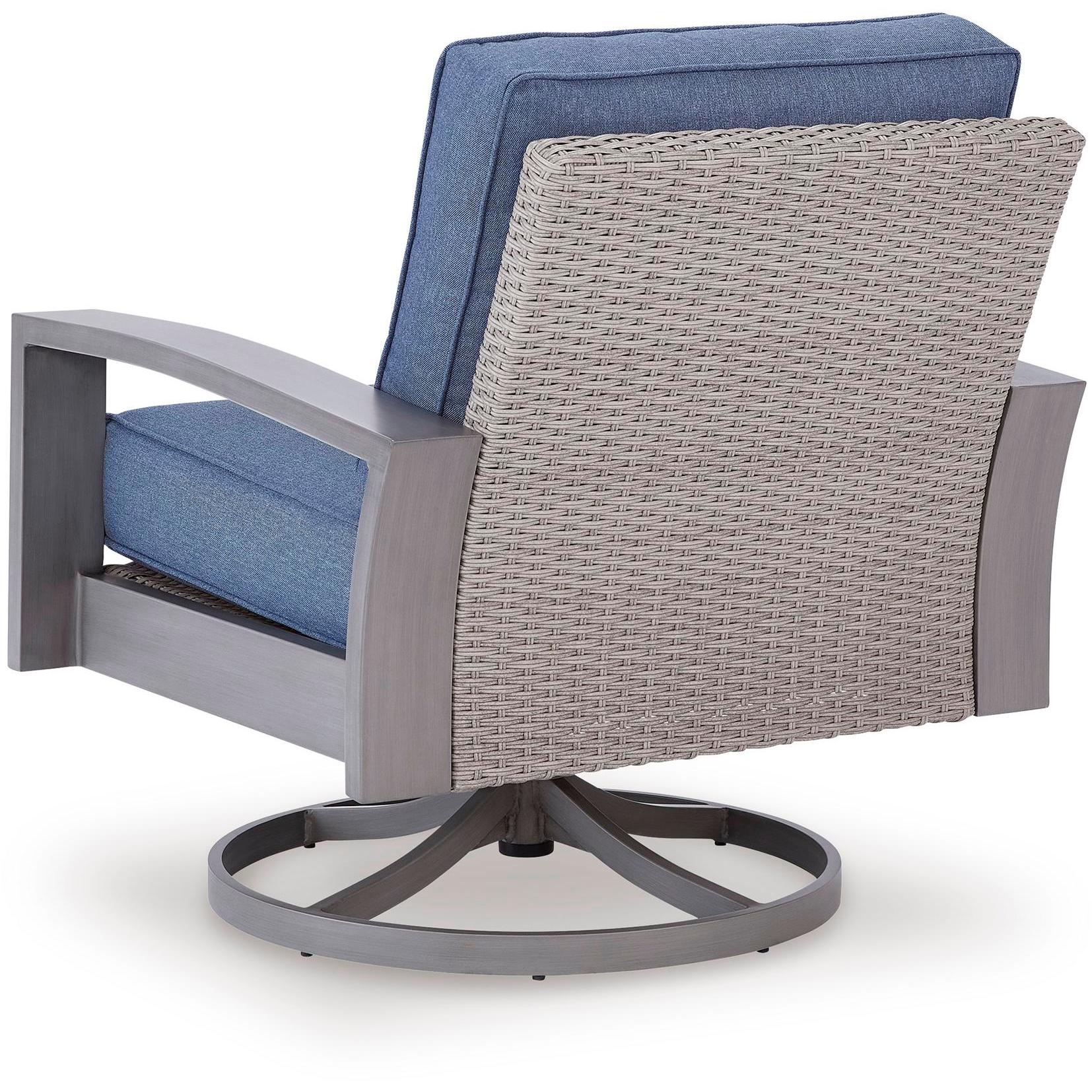 Signature Design by Ashley Half Moon Beach PCP418-821 Swivel Lounge with  Cushion - Image 3