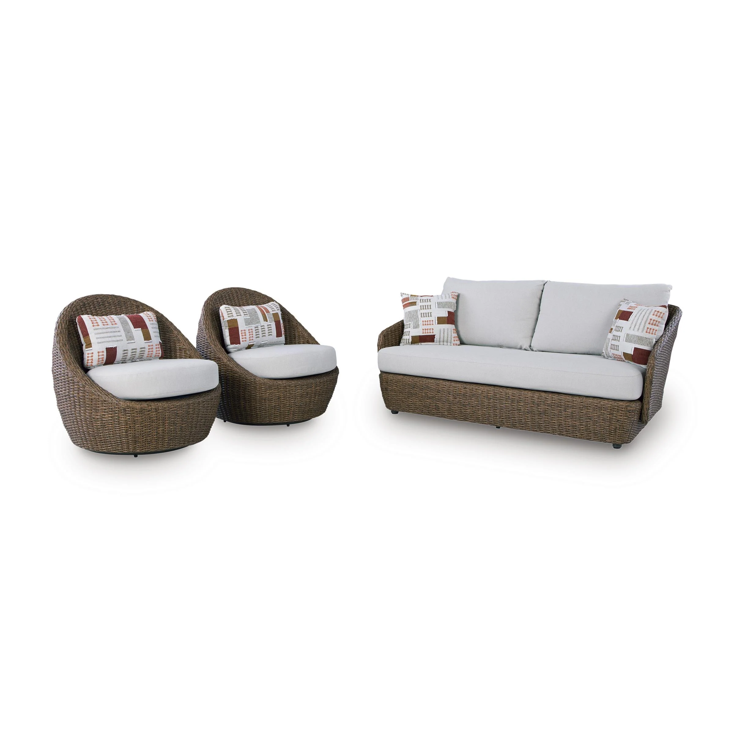 Signature Design by Ashley Double Point PCP503-070 Love/Swivel Chairs Set
