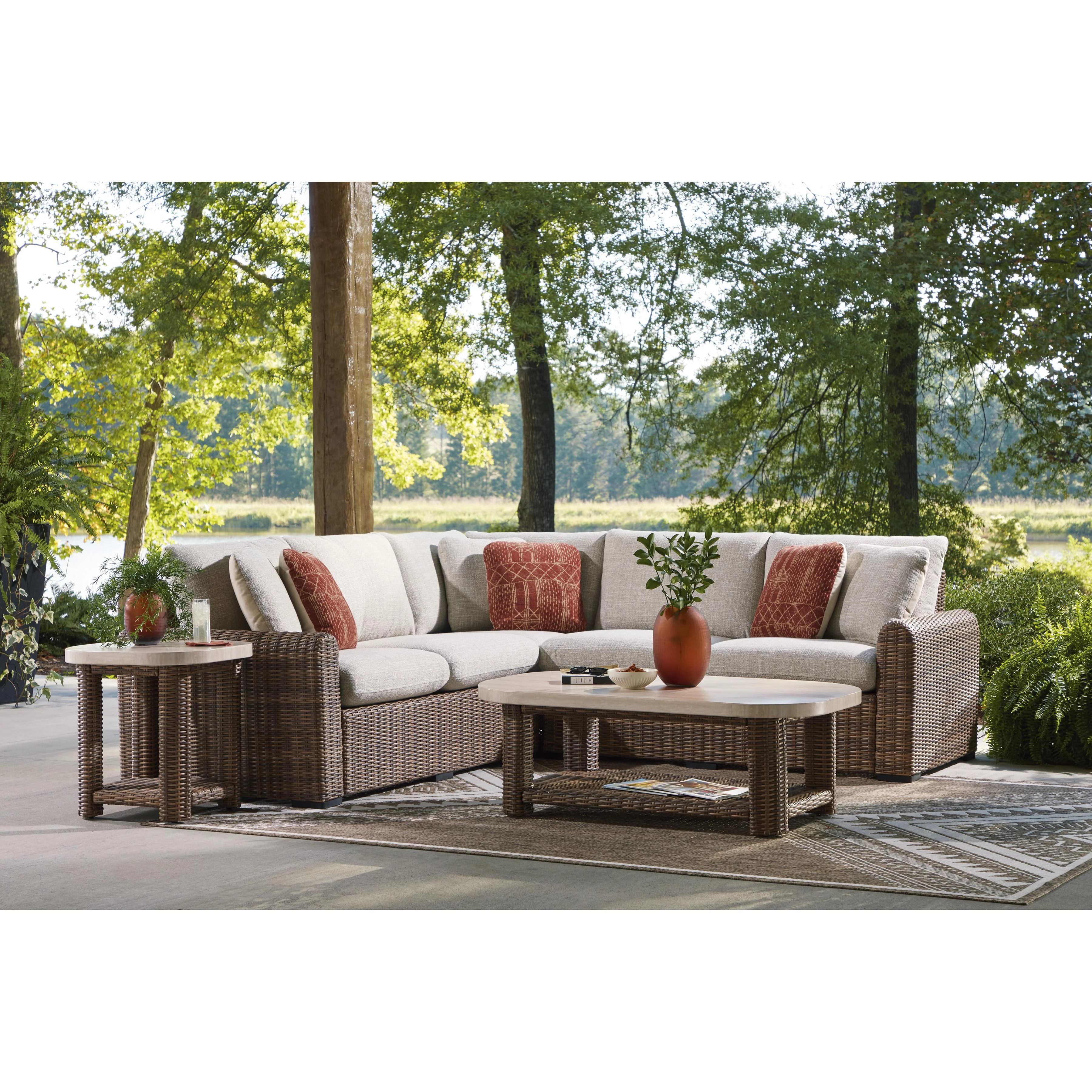 Signature Design by Ashley Dolan Creek PCP610P1 3 pc Outdoor Sectional - Image 3