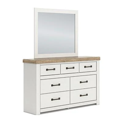 Benchcraft Savonport 7-Drawer Dresser with Mirror B4615-31/B4615-36