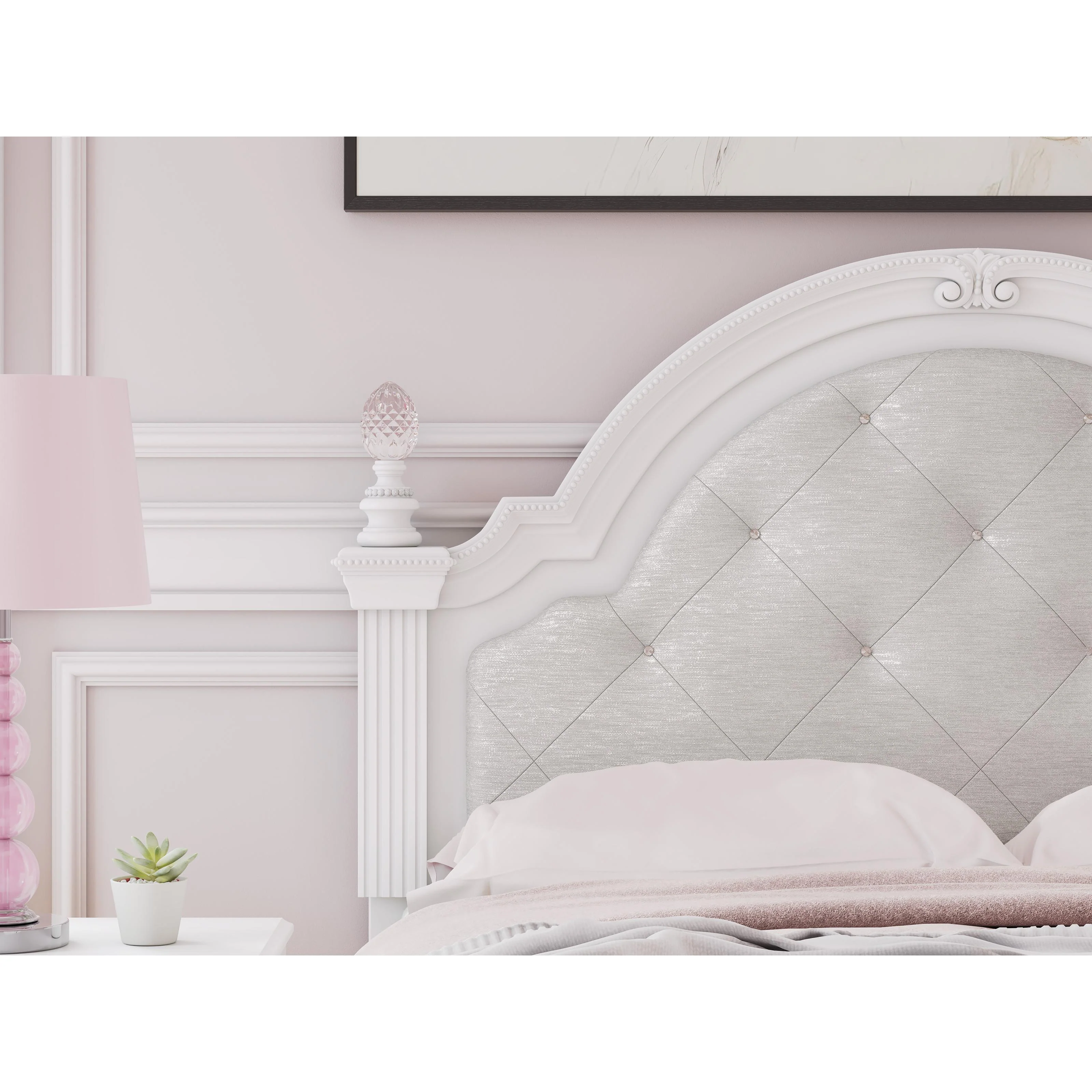 Signature Design by Ashley Kozlani PCB1819-187 Full Upholstered Panel Headboard - Image 3