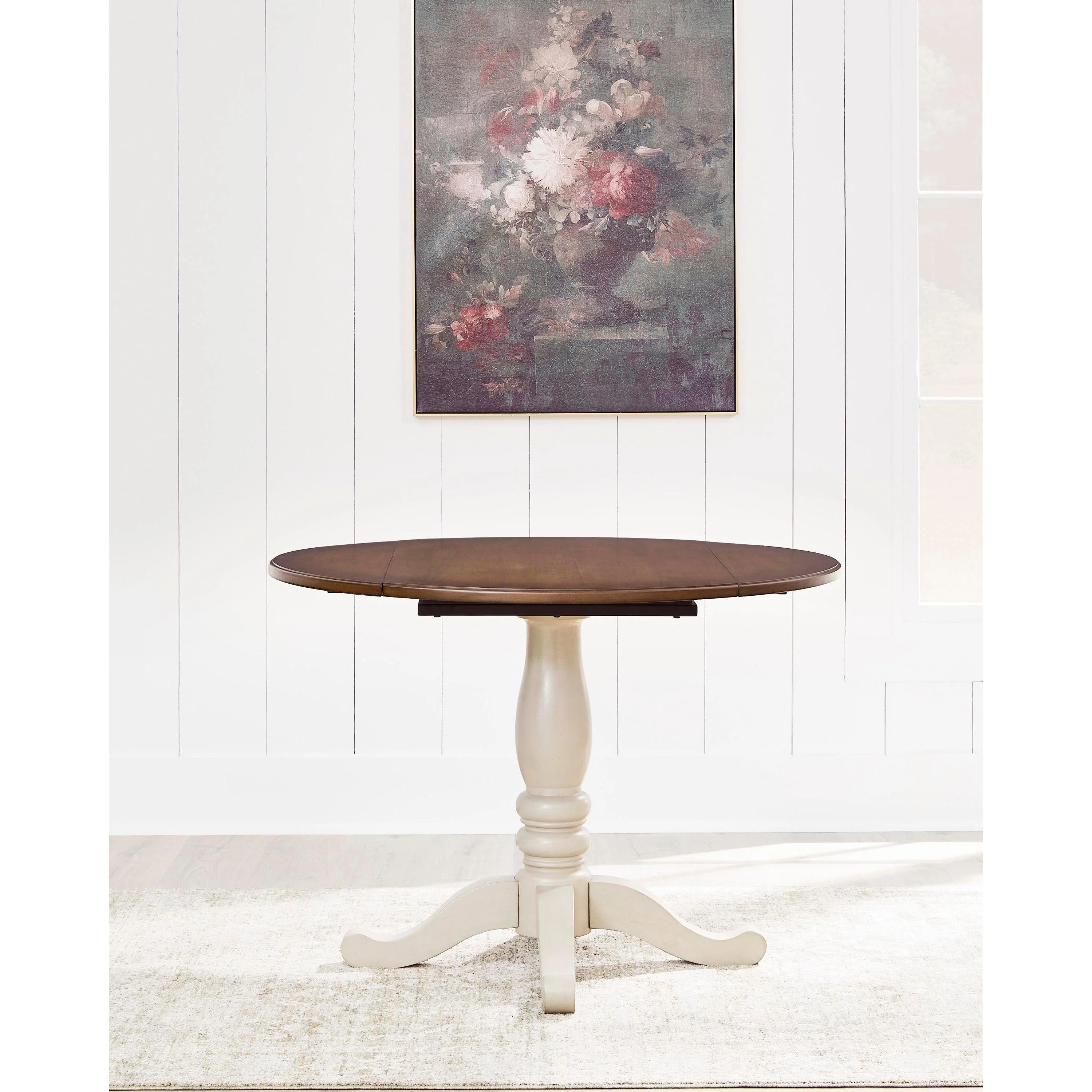 Signature Design by Ashley Round Wirloni Dining Table with Pedestal Base PCD616-15 - Image 3