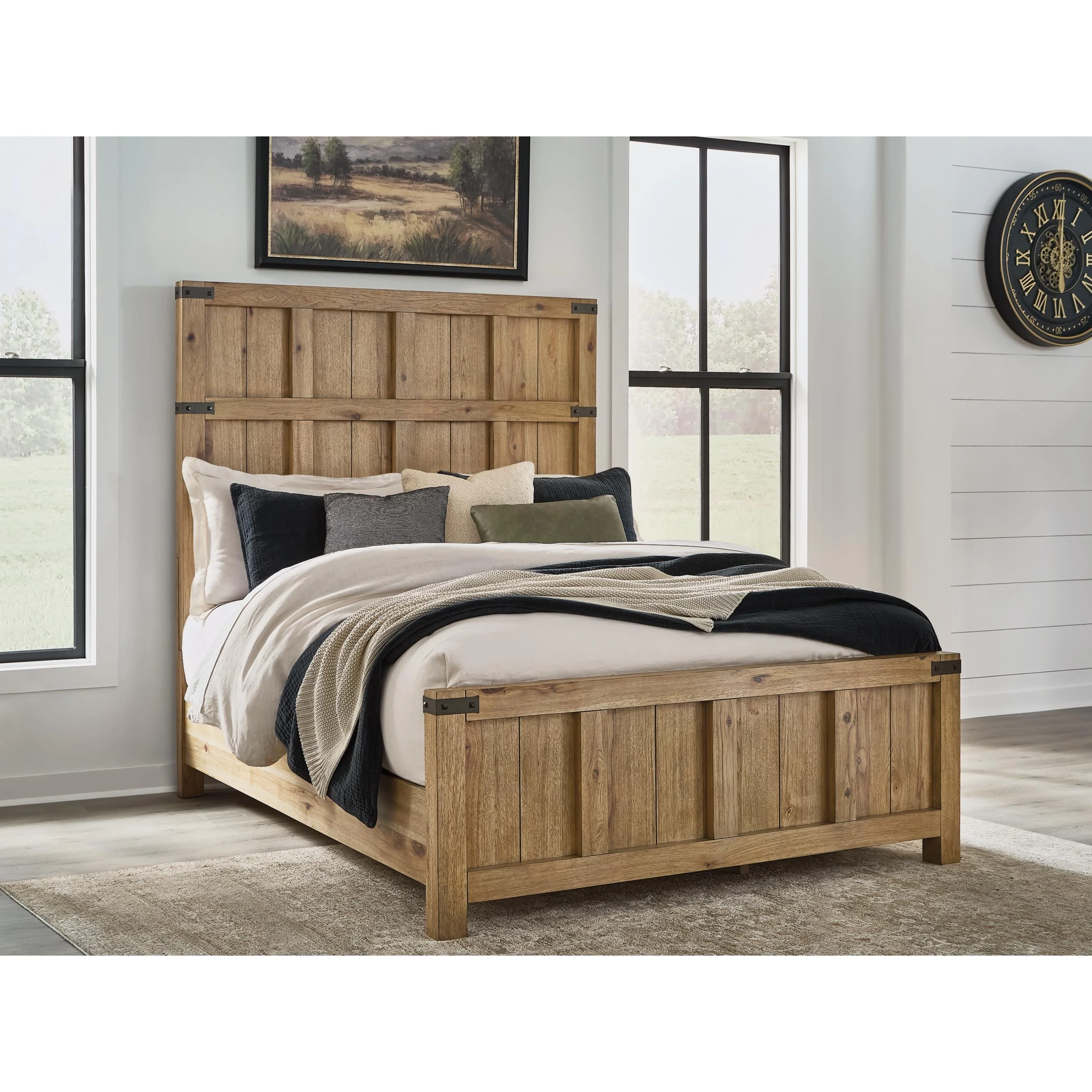 Benchcraft Ridgester B858B2 Queen Panel Bed - Image 2