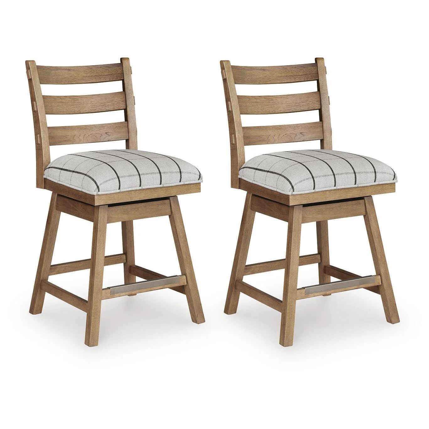 Benchcraft Ridgester D858-224  Upholstered Swivel Barstool - Image 3