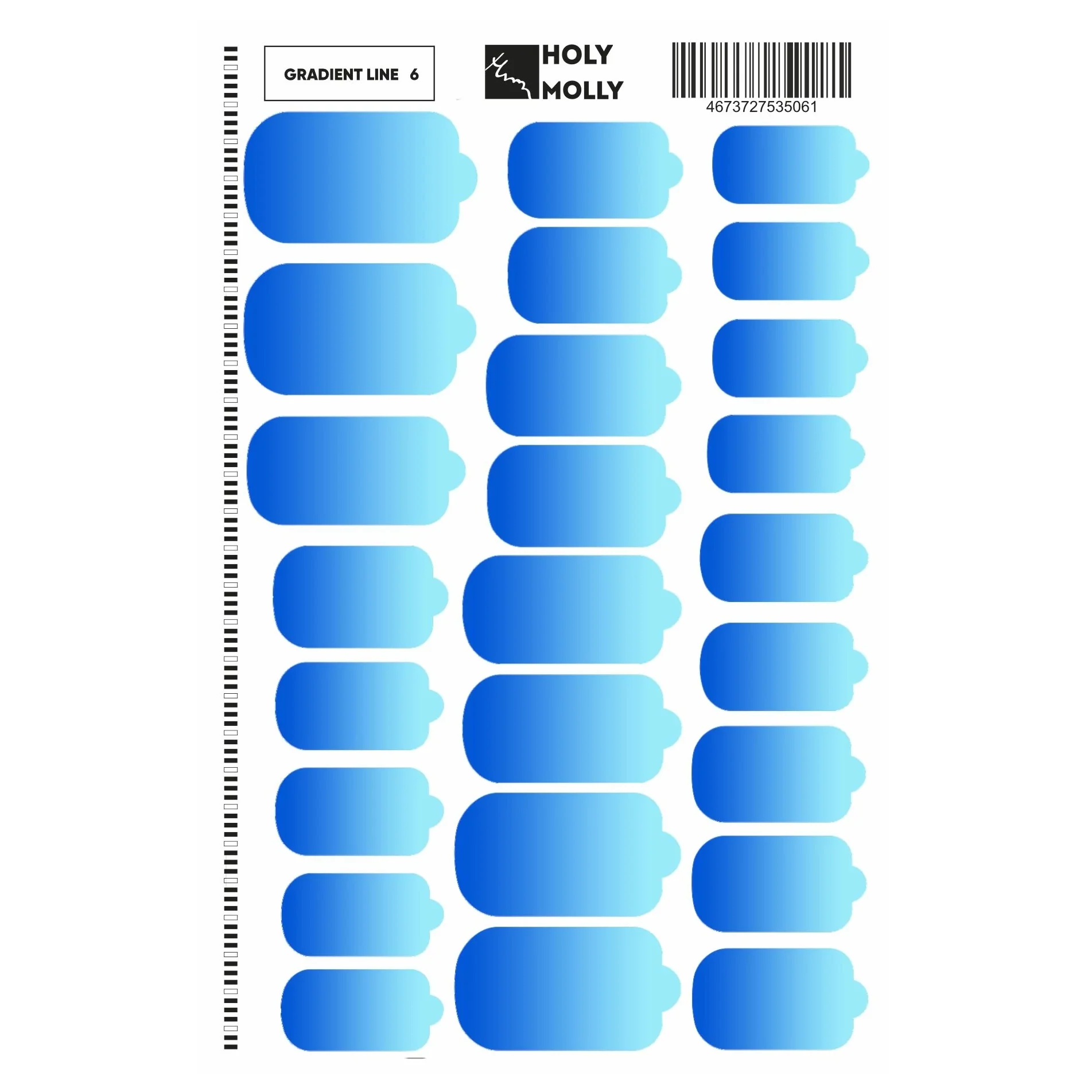 MANICURE FILM GRADIENT LINE #6- HOLY MOLLY