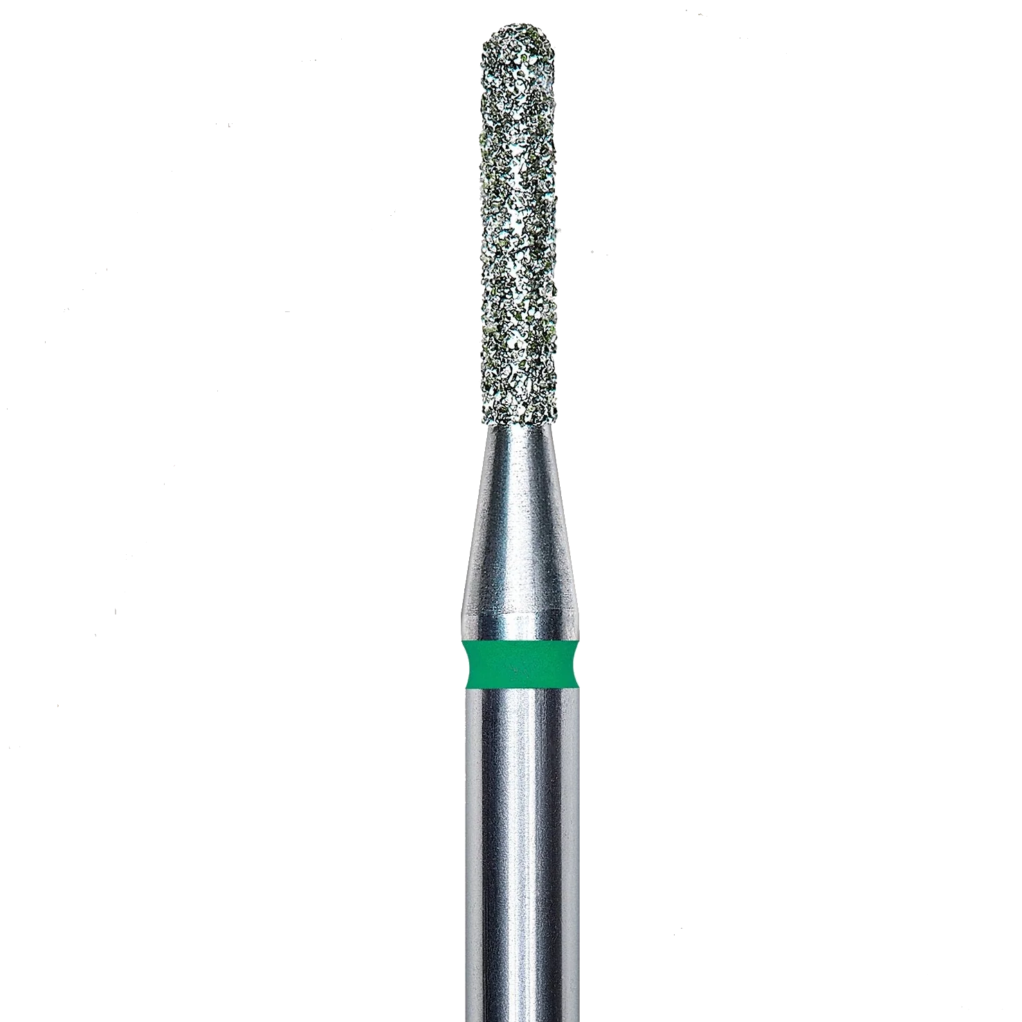 DIAMOND NAIL DRILL BIT, ROUNDED "CYLINDER", GREEN, HEAD DIAMETER 1.4/8MM (FA30G014/8) - STALEKS™ - Image 2