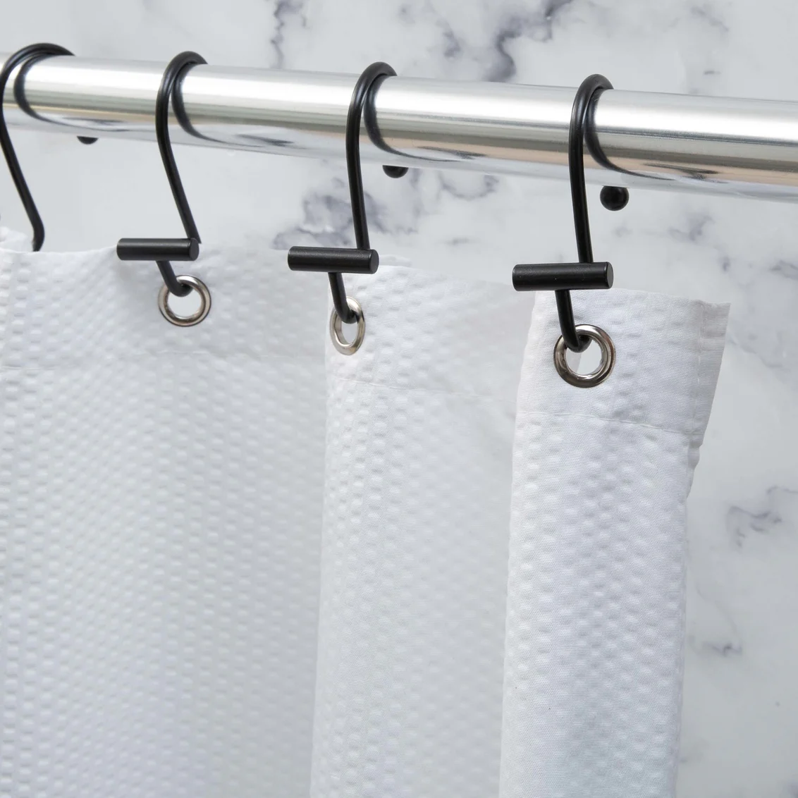 Shower Curtain Hooks Halden -  Black - Image 2