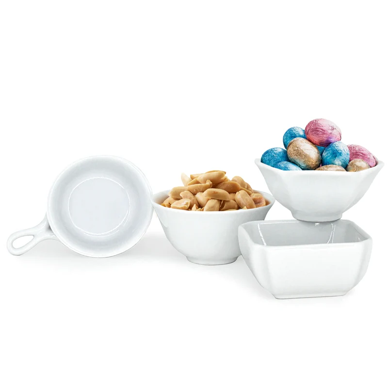 Mini Serving Bowls, White - Image 2