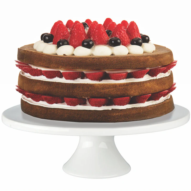 Ceramic Cake Stand with Glass Dome - Image 2