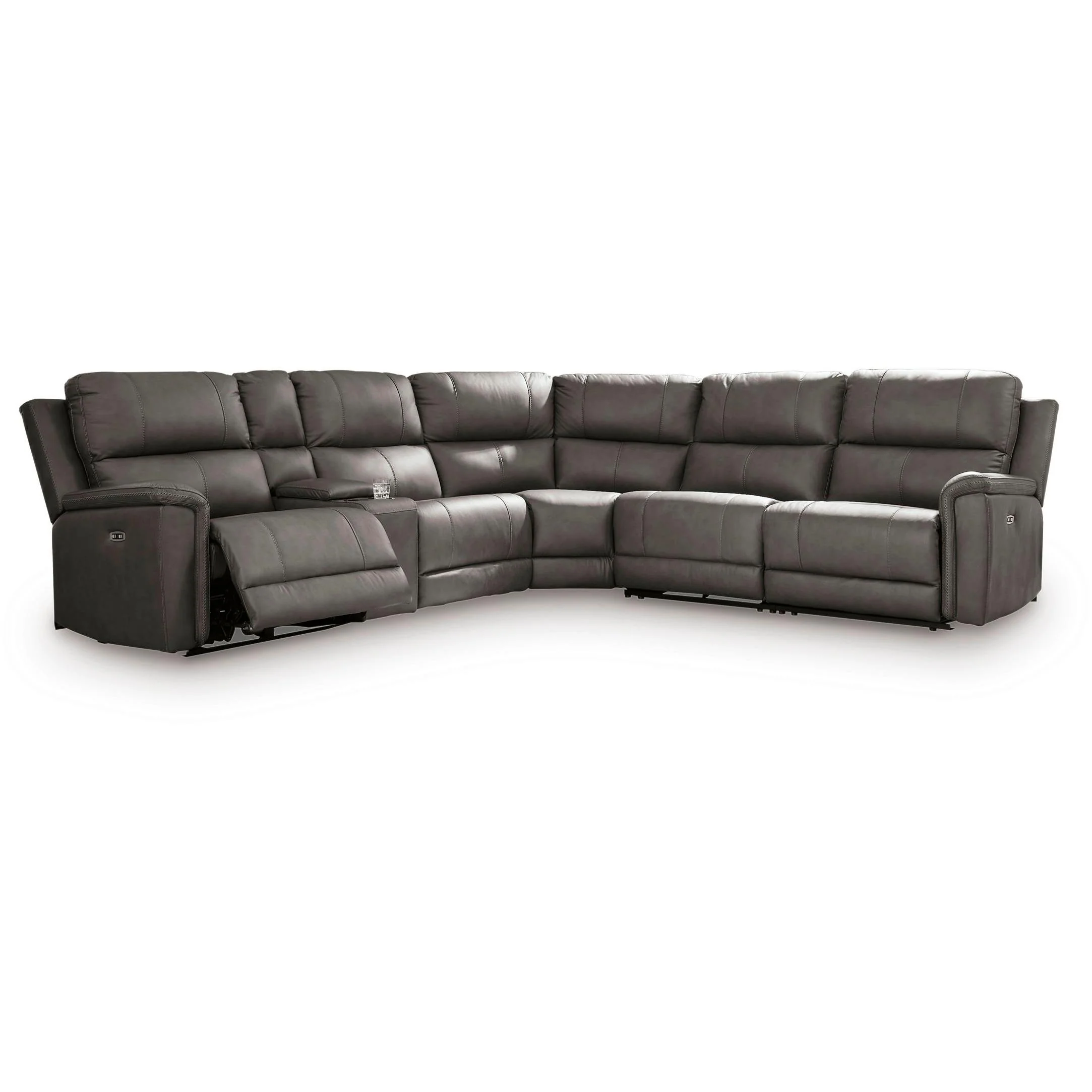 Signature Design by Ashley Bleckley Power Reclining Leather Match 6 pc Sectional PCU1200058C/PCU1200057C/PCU1200046C/PCU1200077C/PCU1200031C/PCU1200062C