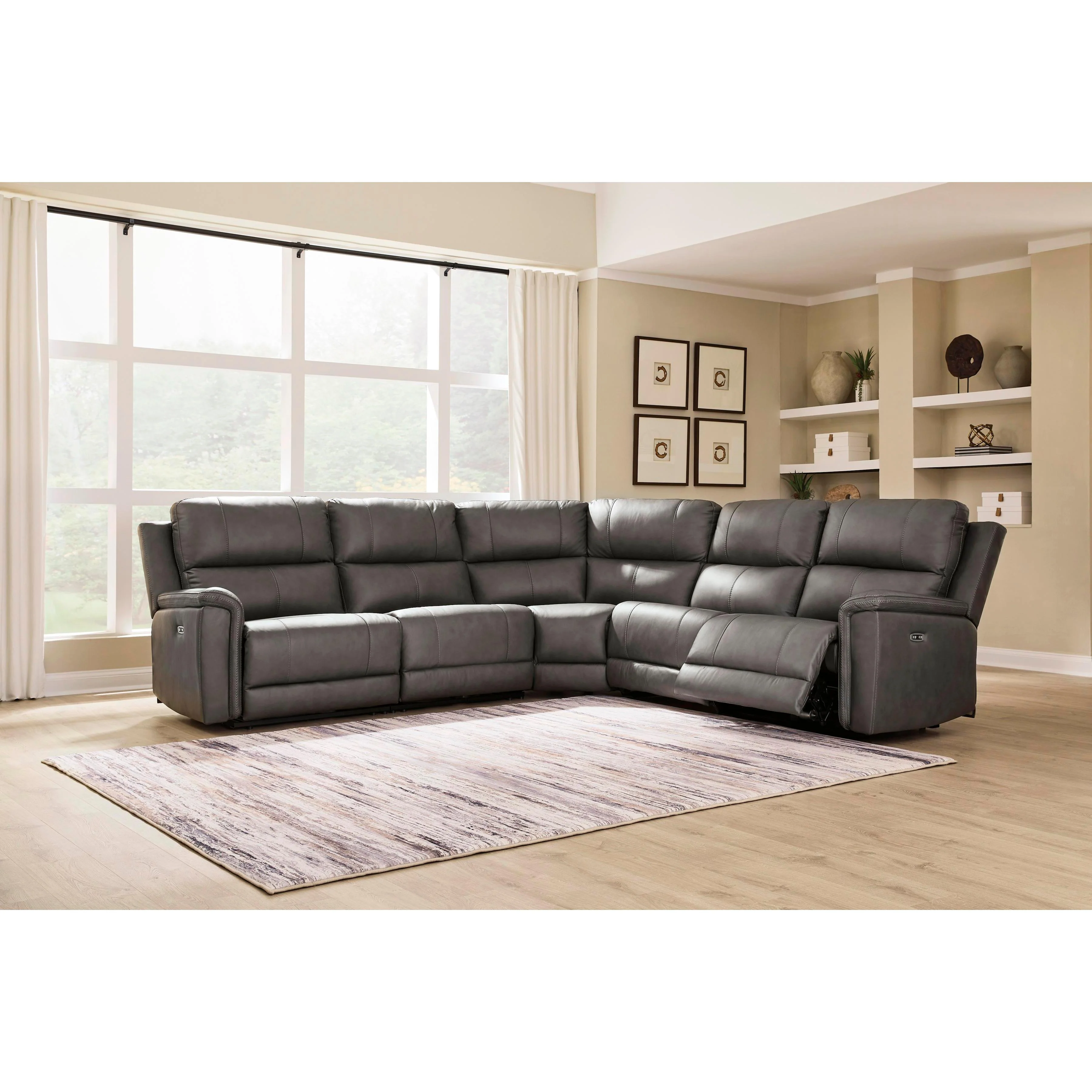 Signature Design by Ashley Bleckley Power Reclining Leather Match 5 pc Sectional PCU1200058C/PCU1200046C/PCU1200077C/PCU1200031C/PCU1200062C - Image 2