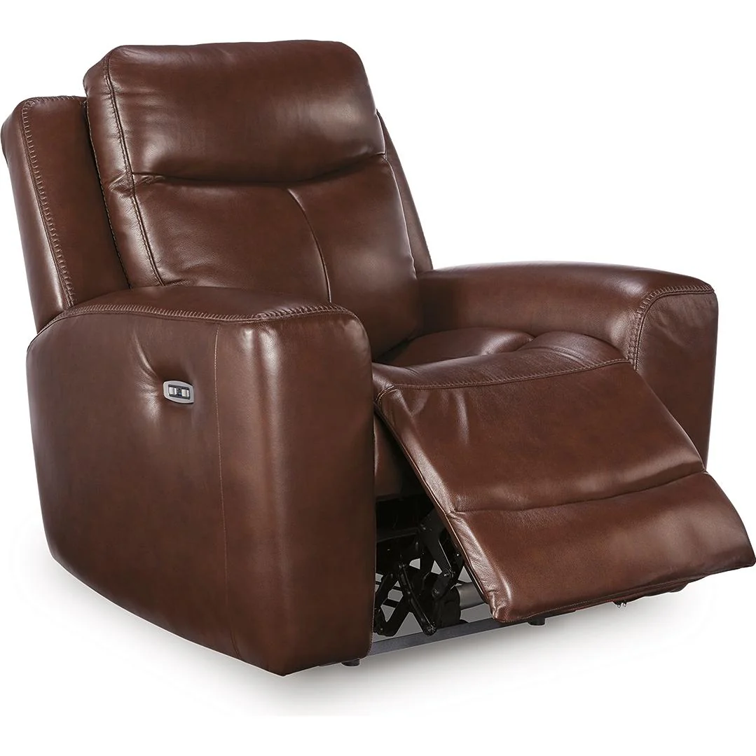 Signature Design by Ashley Next Move Power Leather Match Recliner PCU1210213C - Image 2