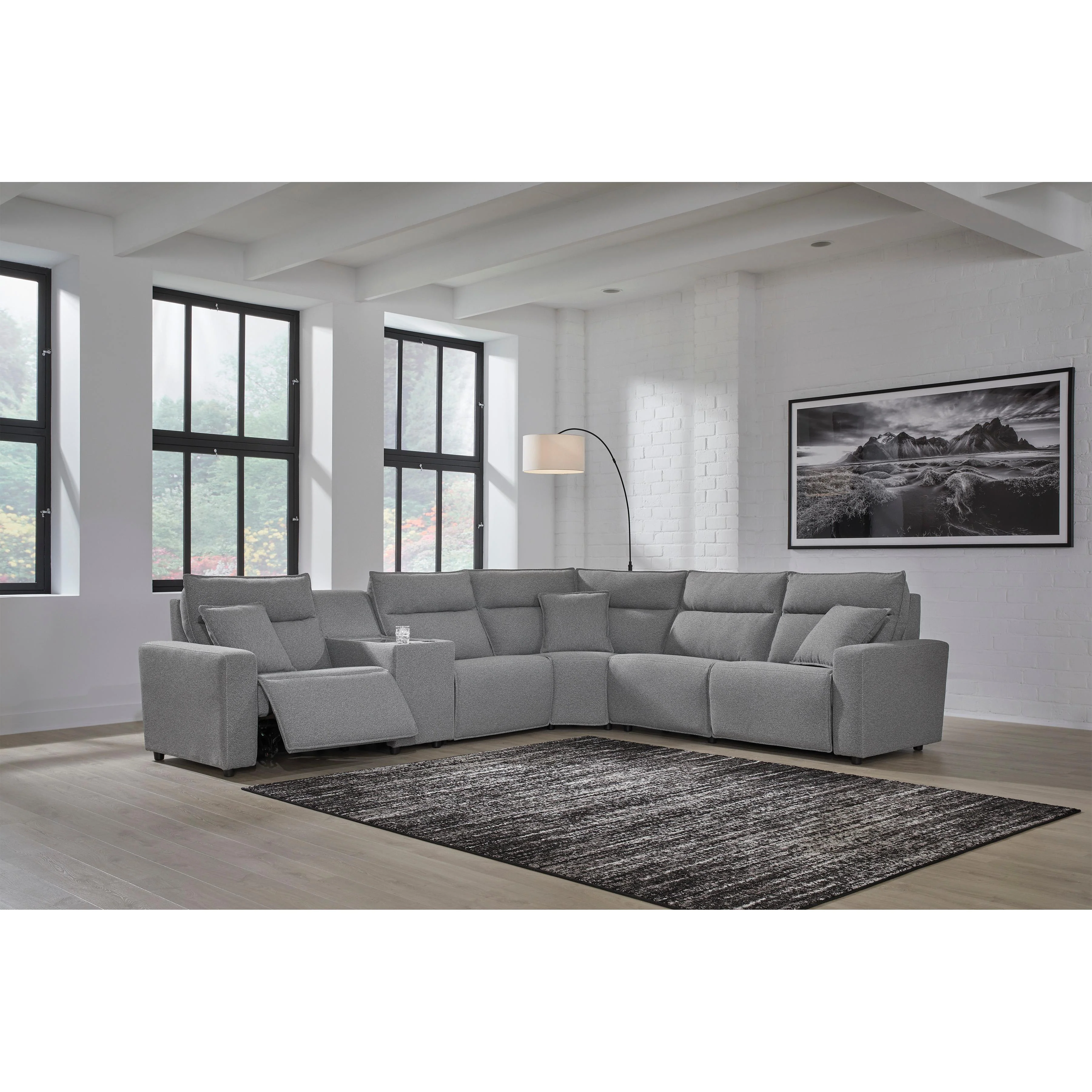 Signature Design by Ashley ModMax II Power Reclining Fabric 6 pc Sectional 6590658C/6590657C/6590646C/6590677C/6590646C/6590662C - Image 2