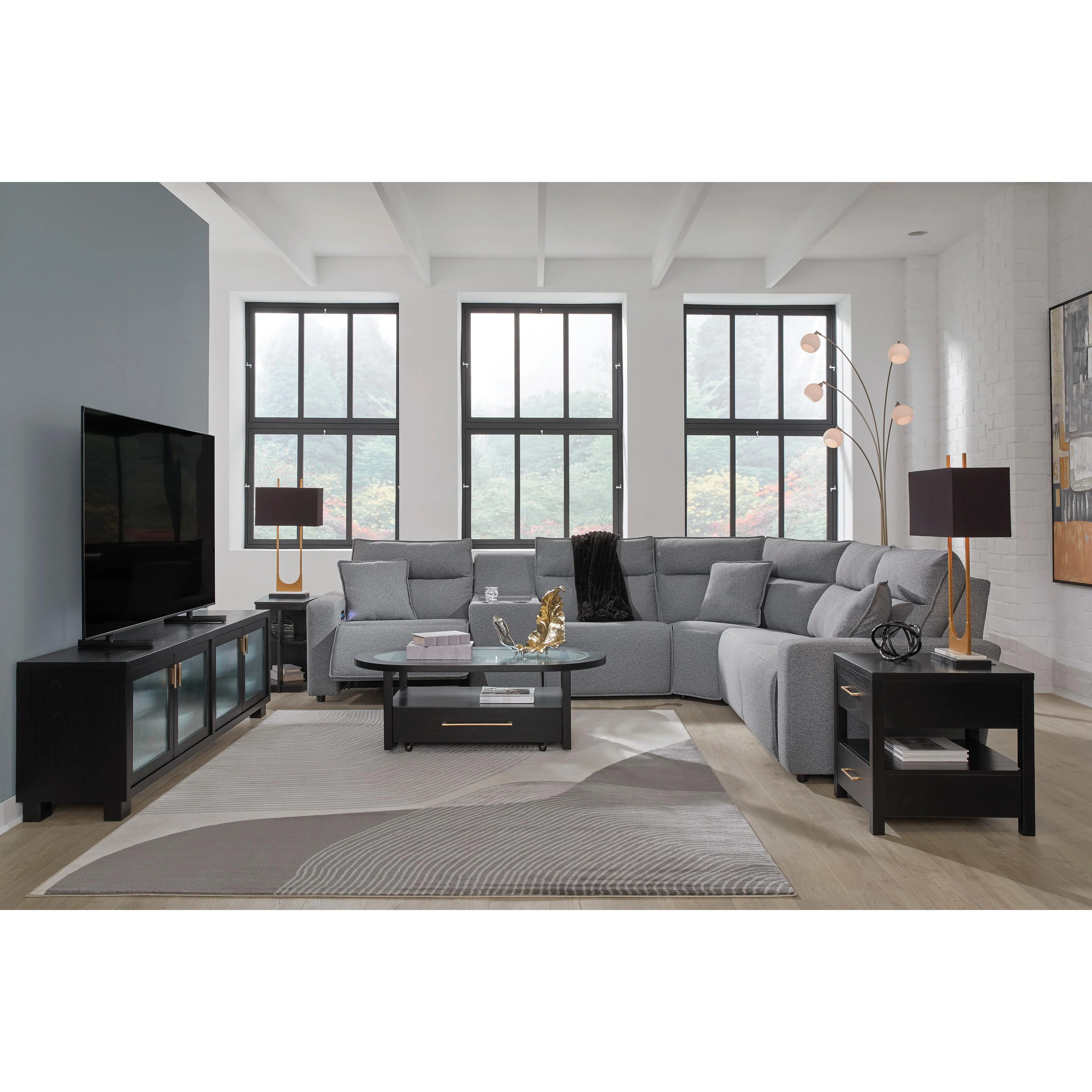 Signature Design by Ashley ModMax II Power Reclining Fabric 6 pc Sectional 6590658C/6590657C/6590646C/6590677C/6590646C/6590662C - Image 3
