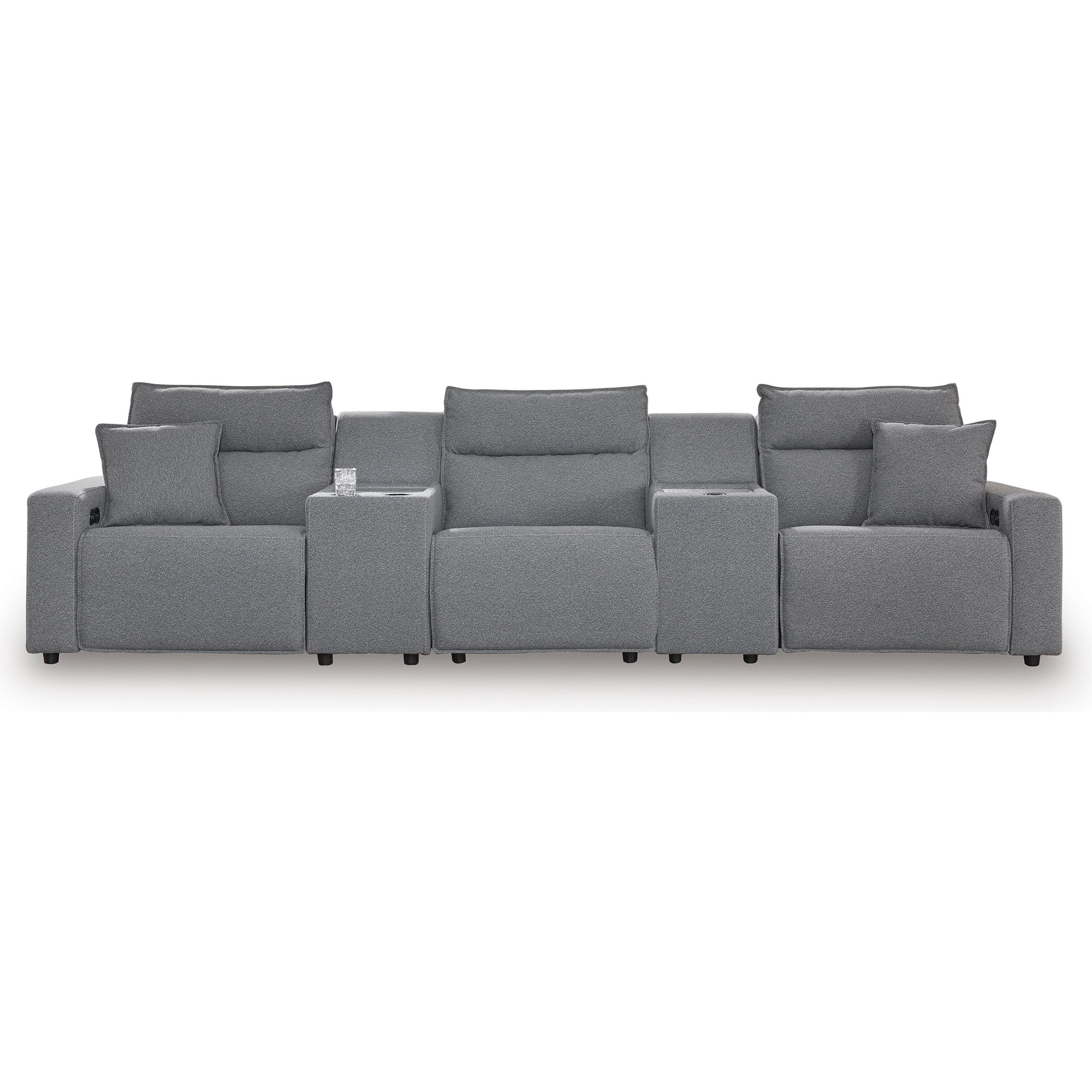 Signature Design by Ashley ModMax II Power Reclining Fabric 5 pc Sectional 6590658C/6590657C/6590646C/6590657C/6590662C
