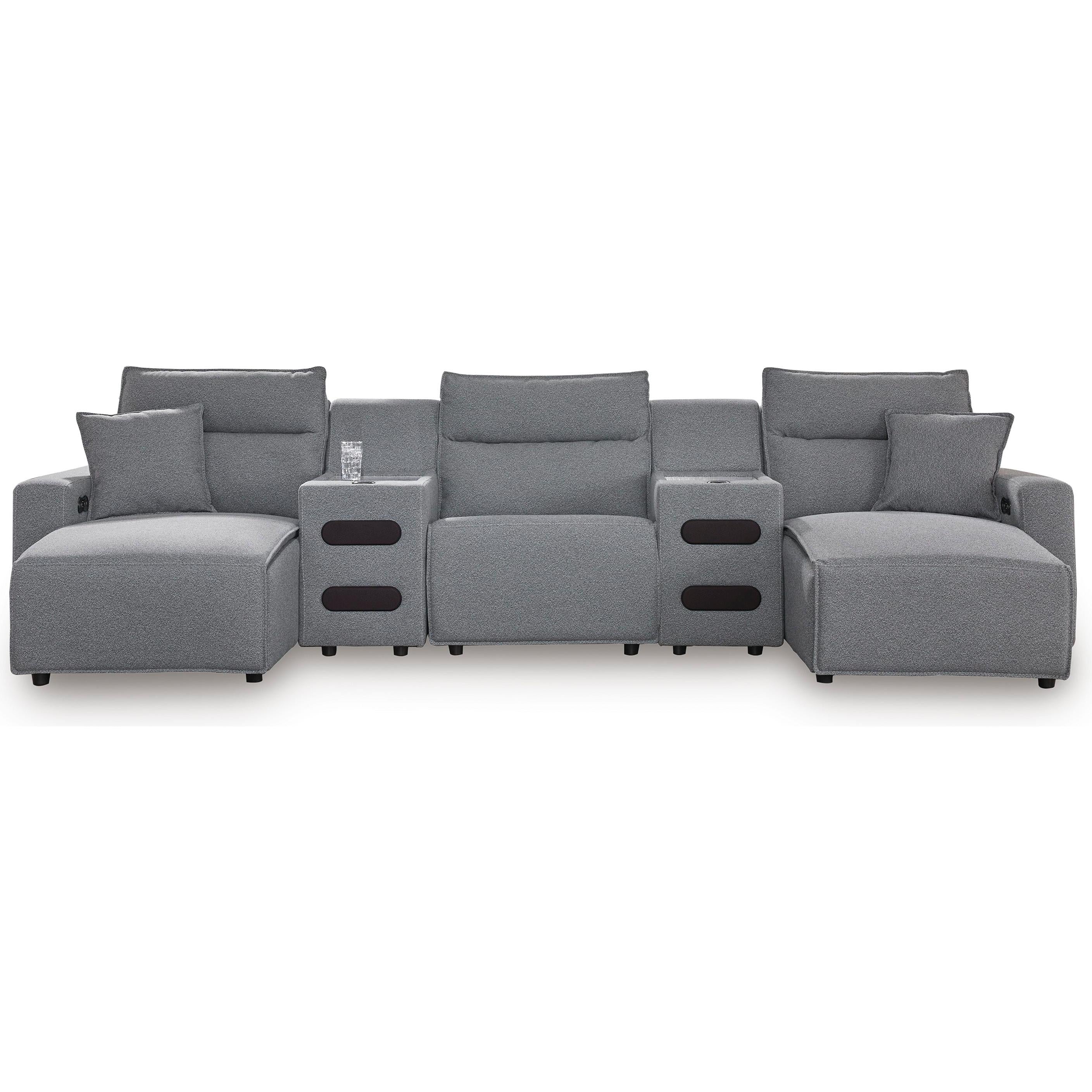 Signature Design by Ashley ModMax II Power Reclining Fabric 5 pc Sectional 6590679C/6590660C/6590646C/6590660C/6590697C