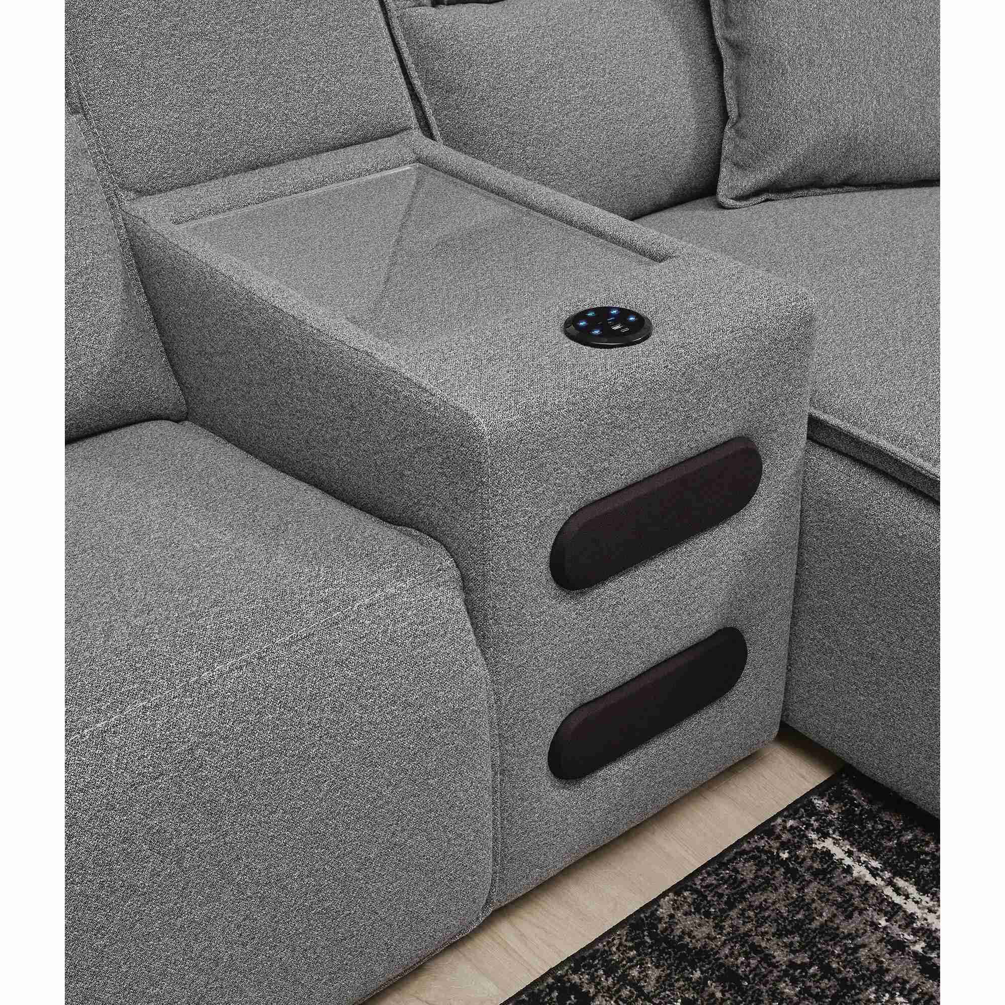 Signature Design by Ashley ModMax II Power Reclining Fabric 5 pc Sectional 6590679C/6590660C/6590646C/6590660C/6590697C - Image 2