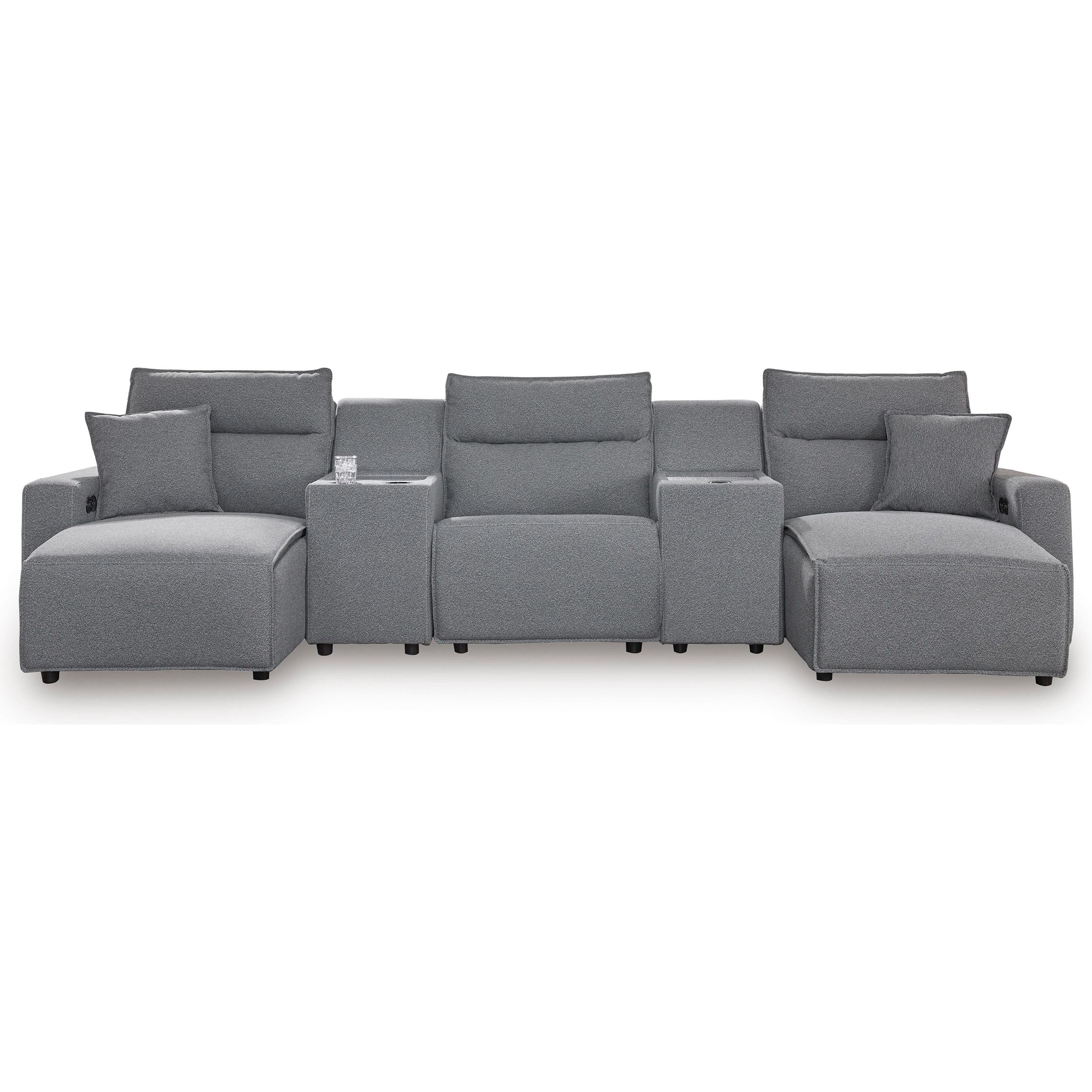 Signature Design by Ashley ModMax II Power Reclining Fabric 5 pc Sectional 6590679C/6590657C/6590646C/6590657C/6590697C