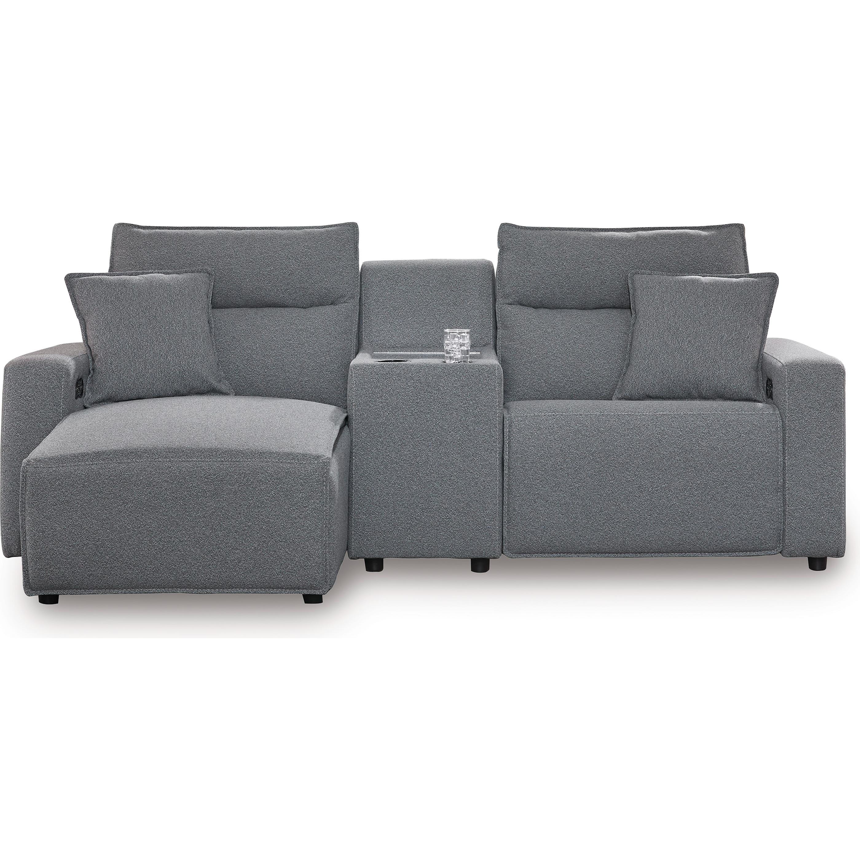 Signature Design by Ashley ModMax II Power Reclining Fabric 3 pc Sectional 6590679C/6590657C/6590662C