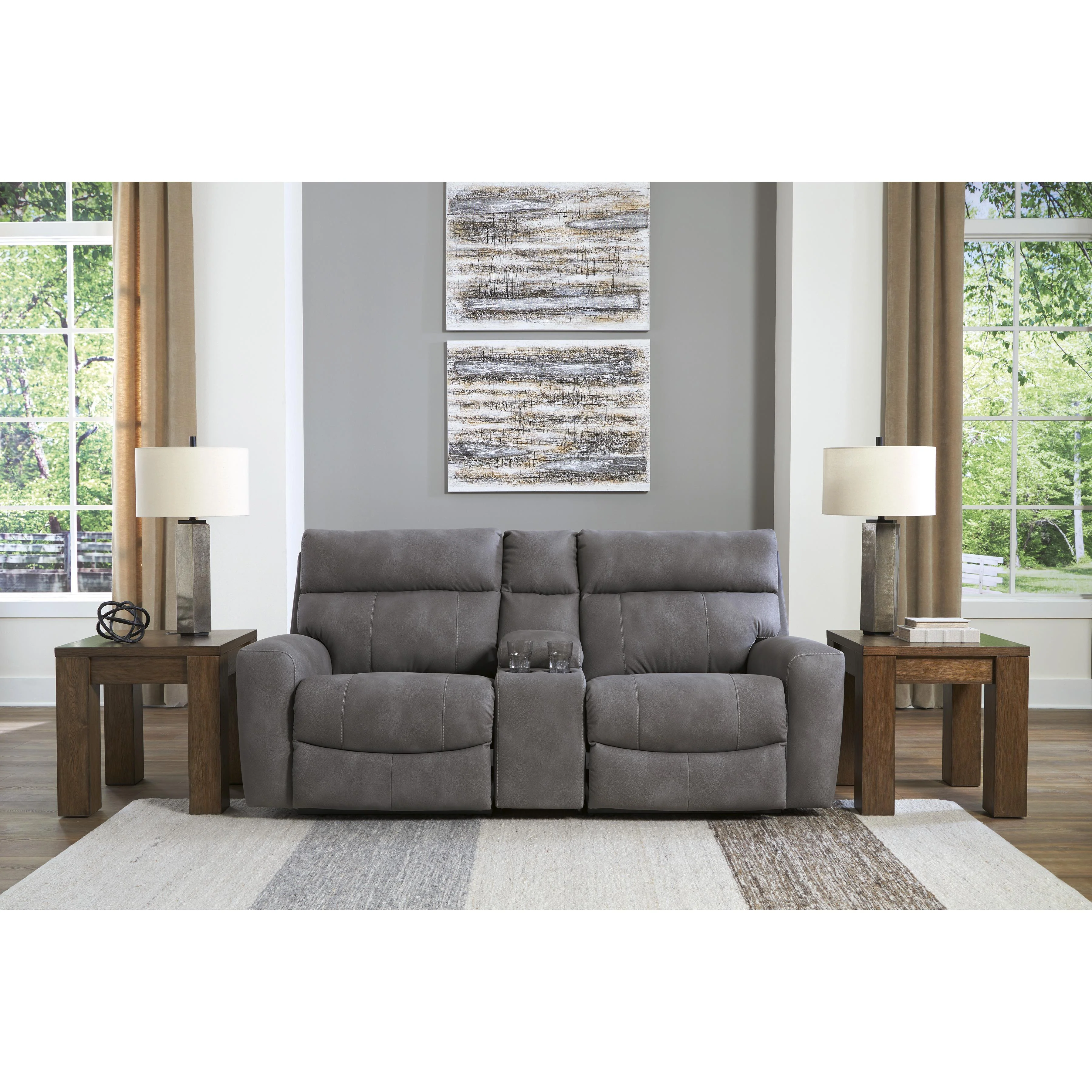 Signature Design by Ashley Next-Gen DuraPella Power Reclining Leather Look 3 pc Sectional 6100358C/6100357C/6100362C - Image 3