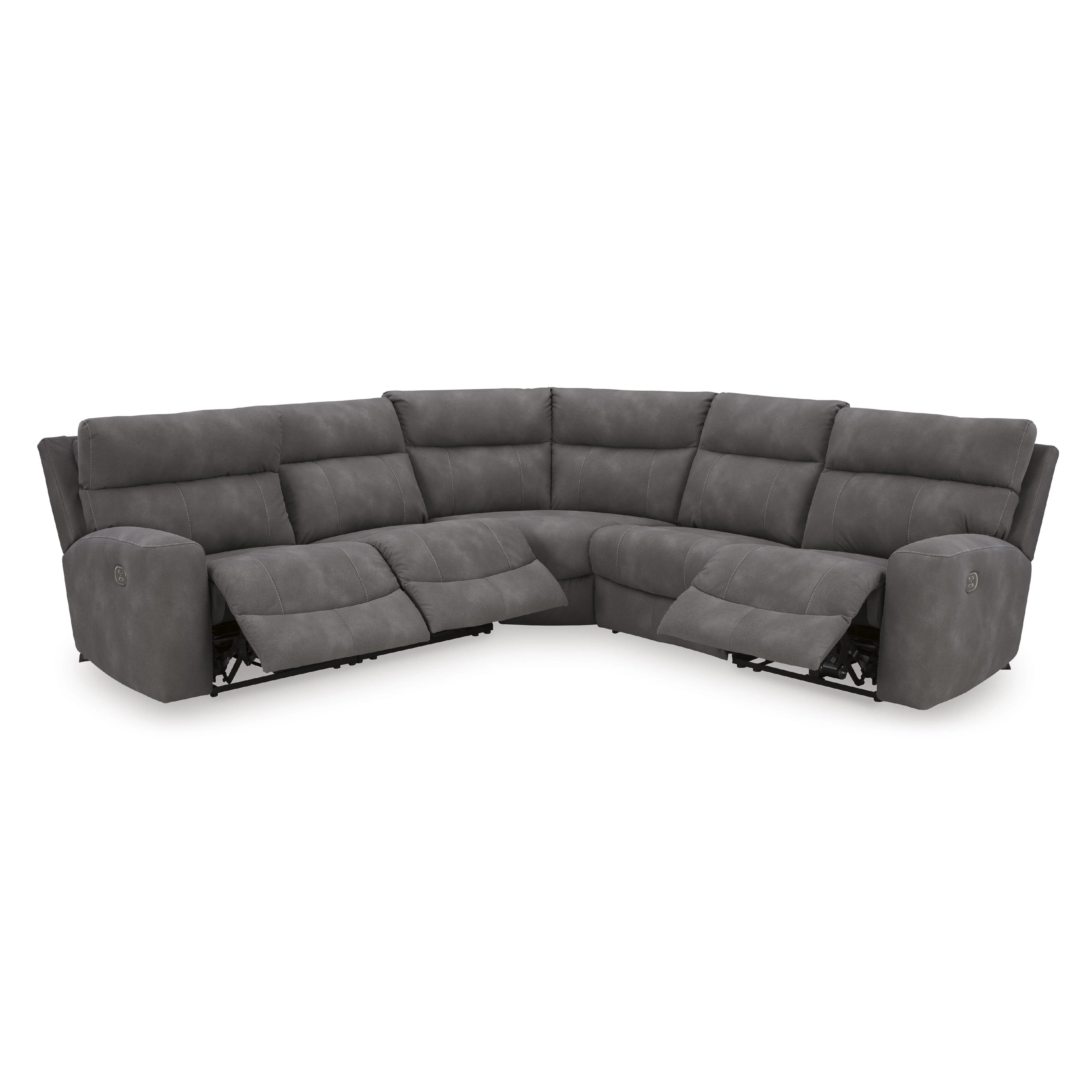 Signature Design by Ashley Next-Gen DuraPella Power Reclining Leather Look 5 pc Sectional 6100358C/6100346C/6100377C/6100346C/6100362C - Image 2