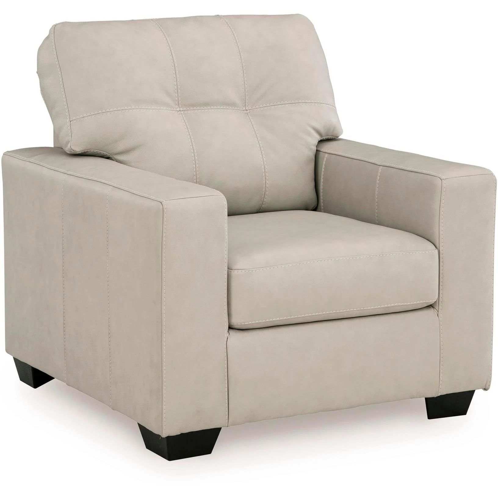Signature Design by Ashley Santorine Stationary Leather Match Chair 2170820C