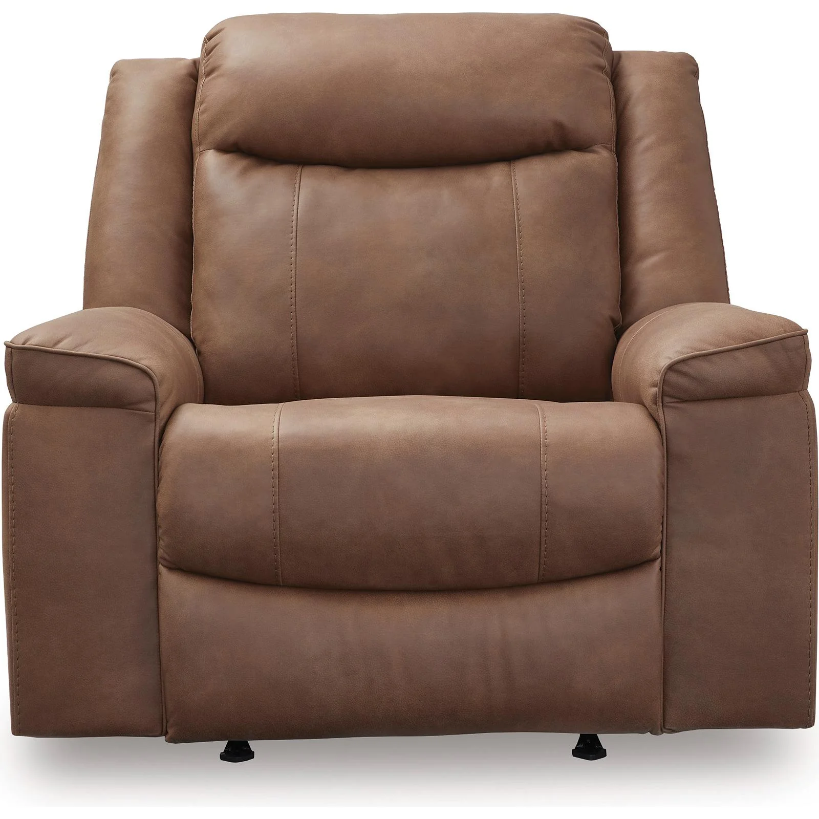 Signature Design by Ashley Status Check Rocker Leather Look Recliner PC6530825C - Image 3