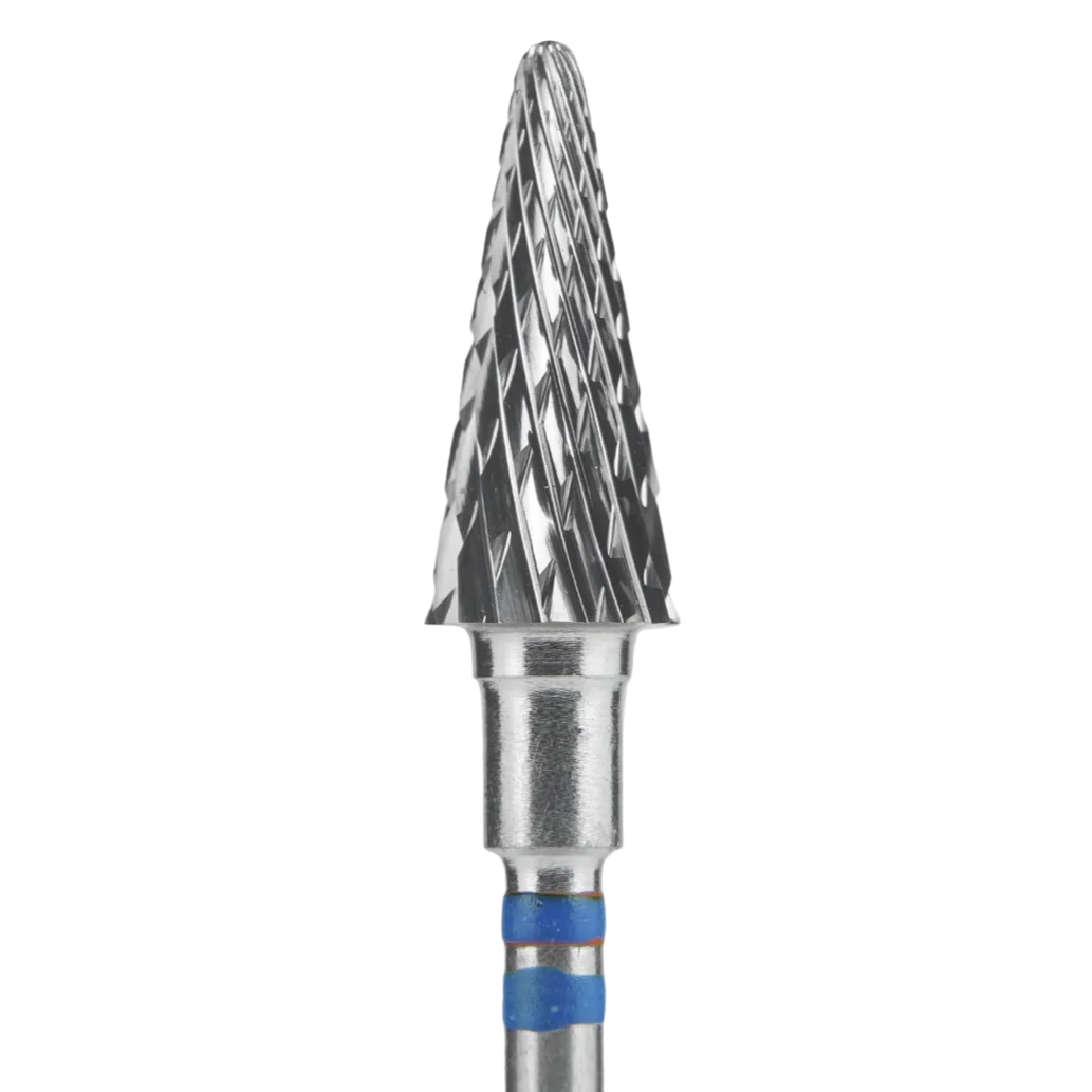 CARBIDE NAIL DRILL BIT FOR LEFT-HANDED USERS, "CONE" BLUE EXPERT, HEAD DIAMETER 6/ 14MM (FT73B060/14) (#206)-STALEKS™ - Image 2