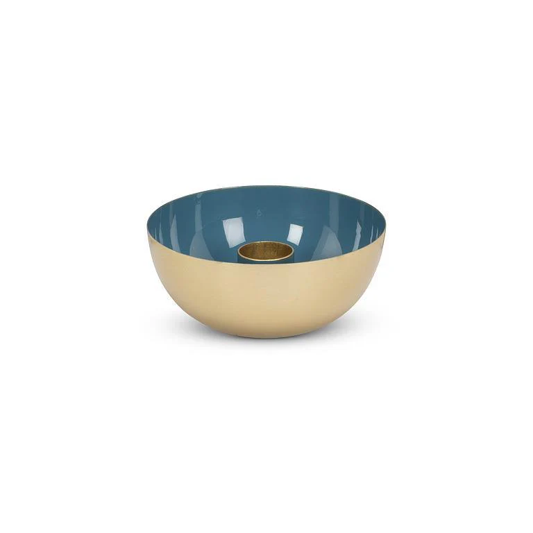 Candle Holder, Blue & Gold - Image 2