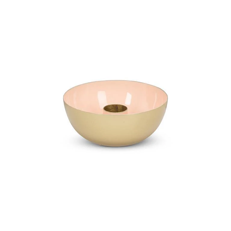 Candle Holder, Pink & Gold - Image 2