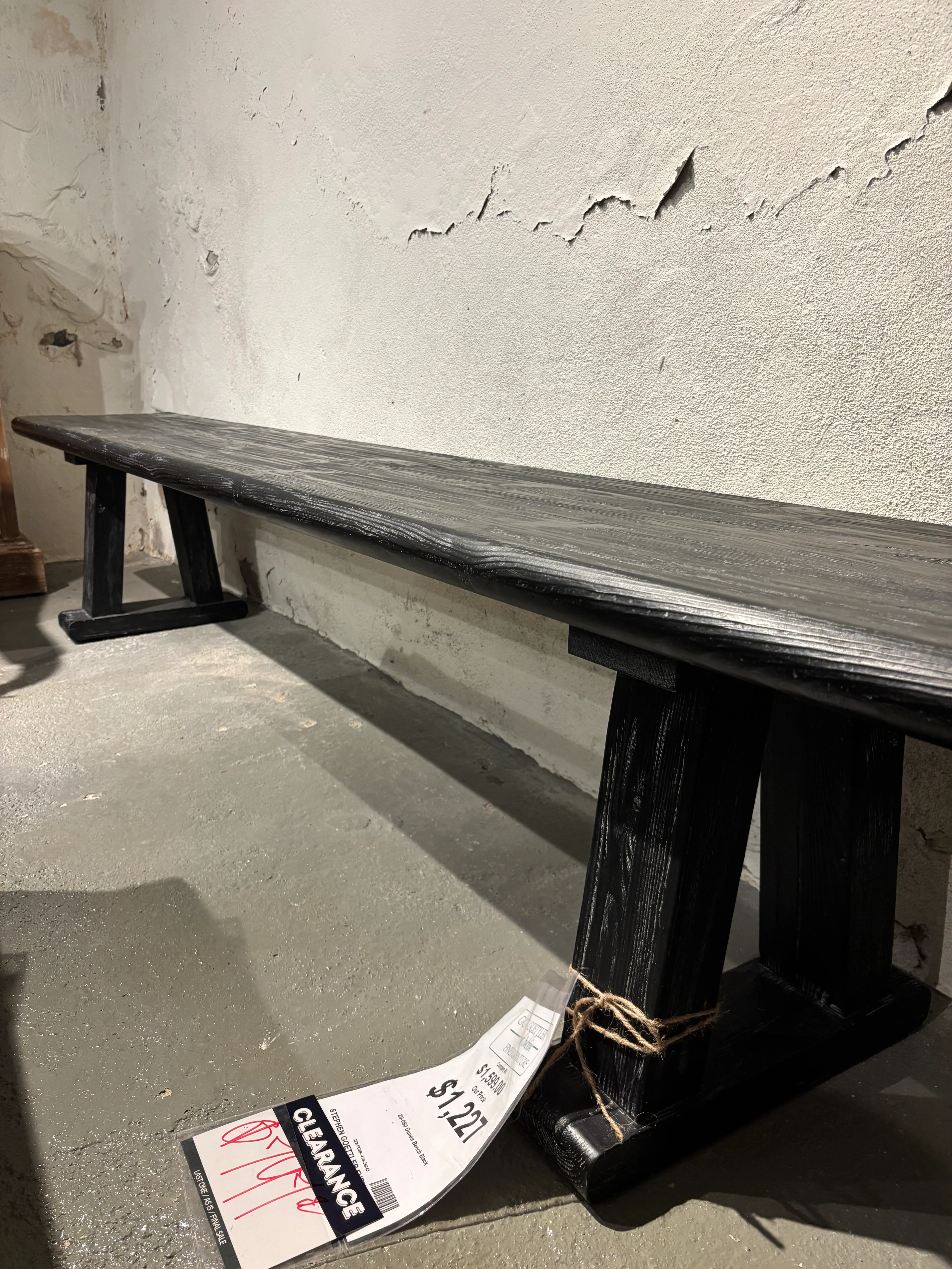 Curated 20-060 Dunes Bench Black - Image 1
