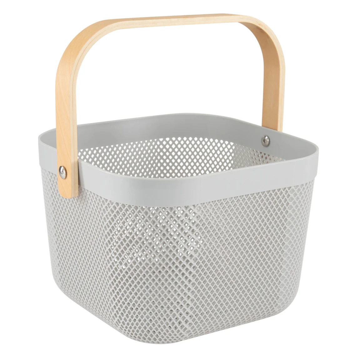 Mesh Storage Basket, Small Grey - Image 1