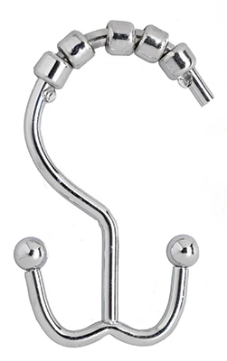 Shower Curtain Hooks, Dual - Image 2