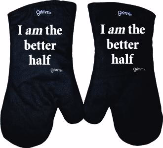 Oven Mitt Set, I am the Better Half