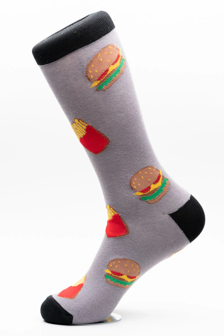 Men’s Socks, Burger & Fries