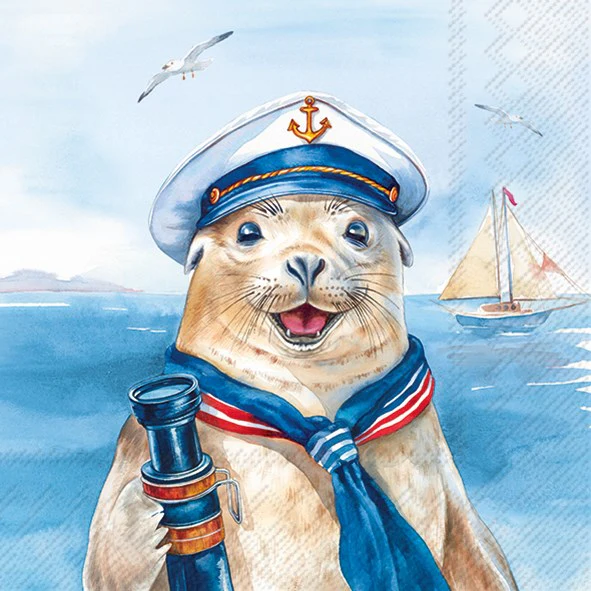 Cocktail Napkin, Captain Charlie - Image 1