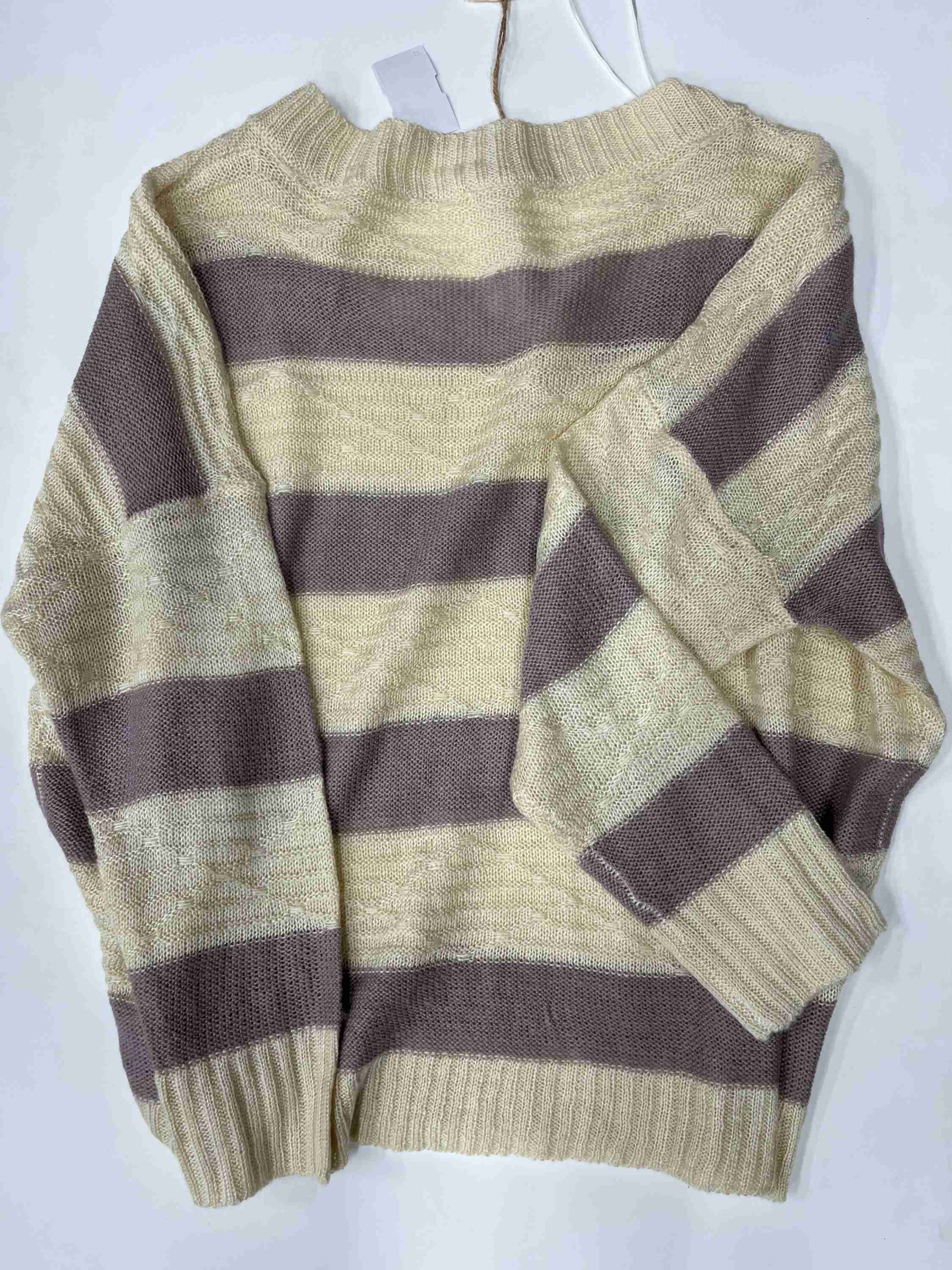 Easel Knit Long Sleeve Sweater Chevron NWT Size M - Image 2