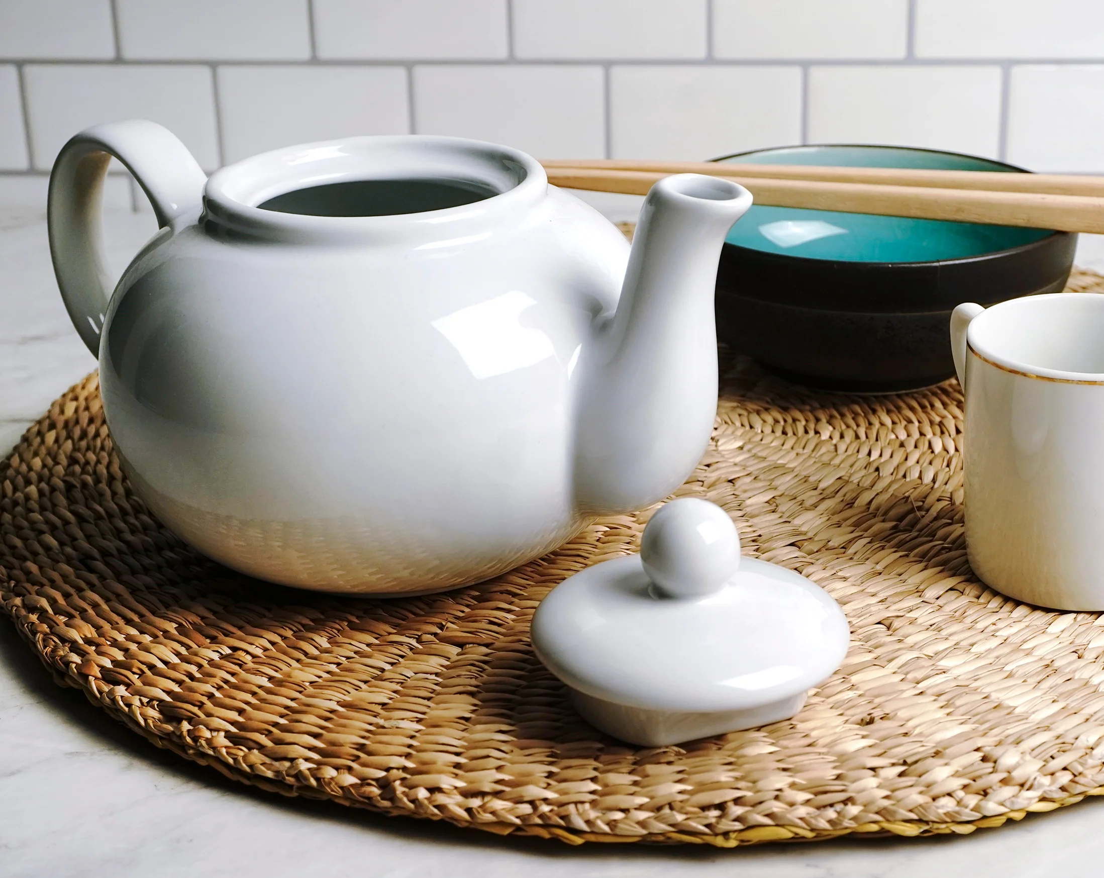 Teapot 2 Cup, White - Image 2