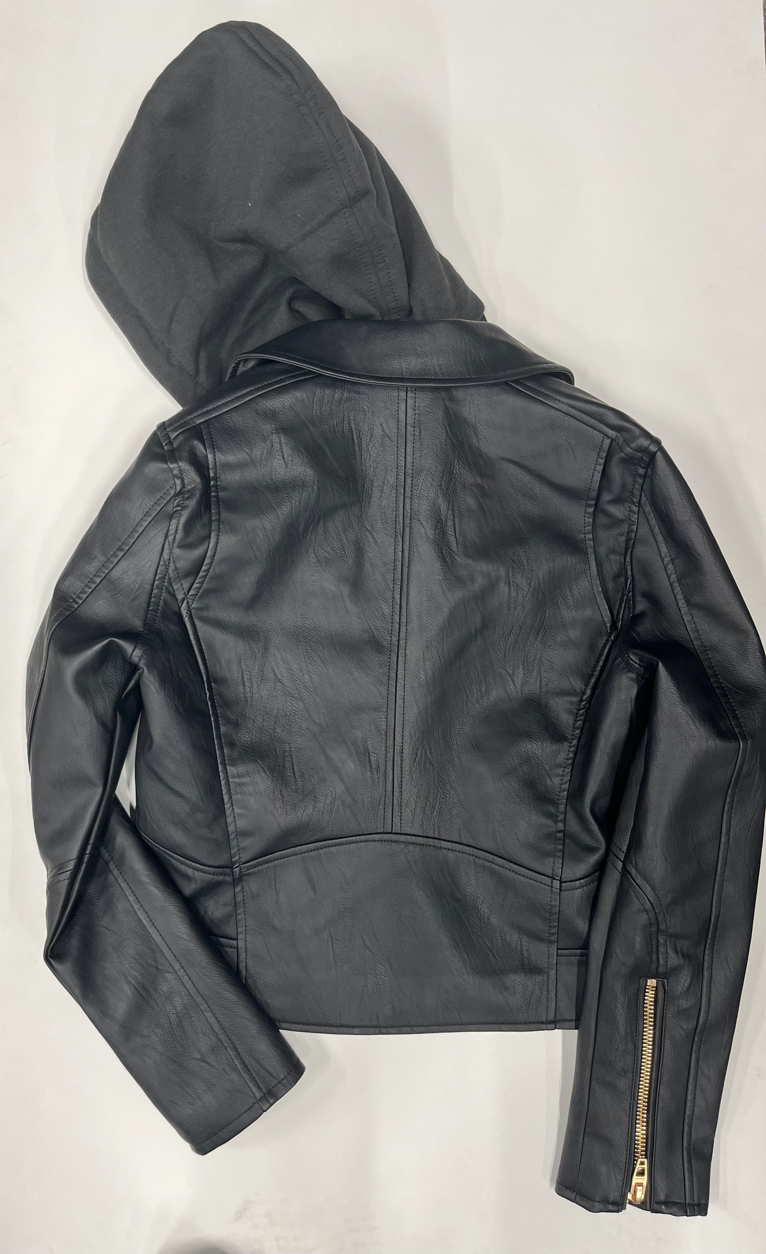 Blank NYC Moto Leather Zip Up Jacket Black NWT Size XS - Image 2