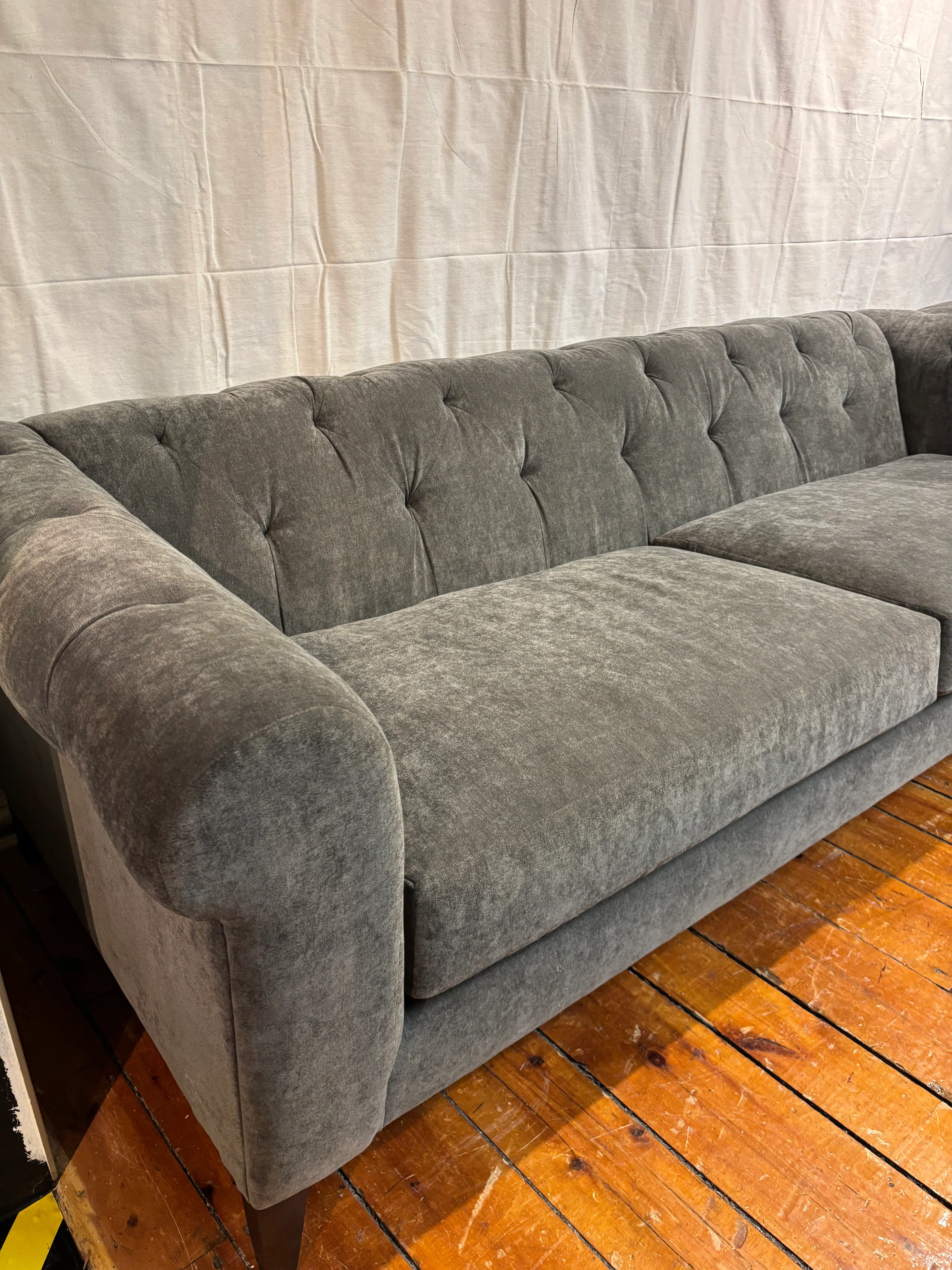 Curated U030501C Hugh Sofa Cover: Savvy Caviar / Finish: Espresso - U030503 Hugh Chair Cover: Savvy Caviar / Finish: Espresso - Image 2
