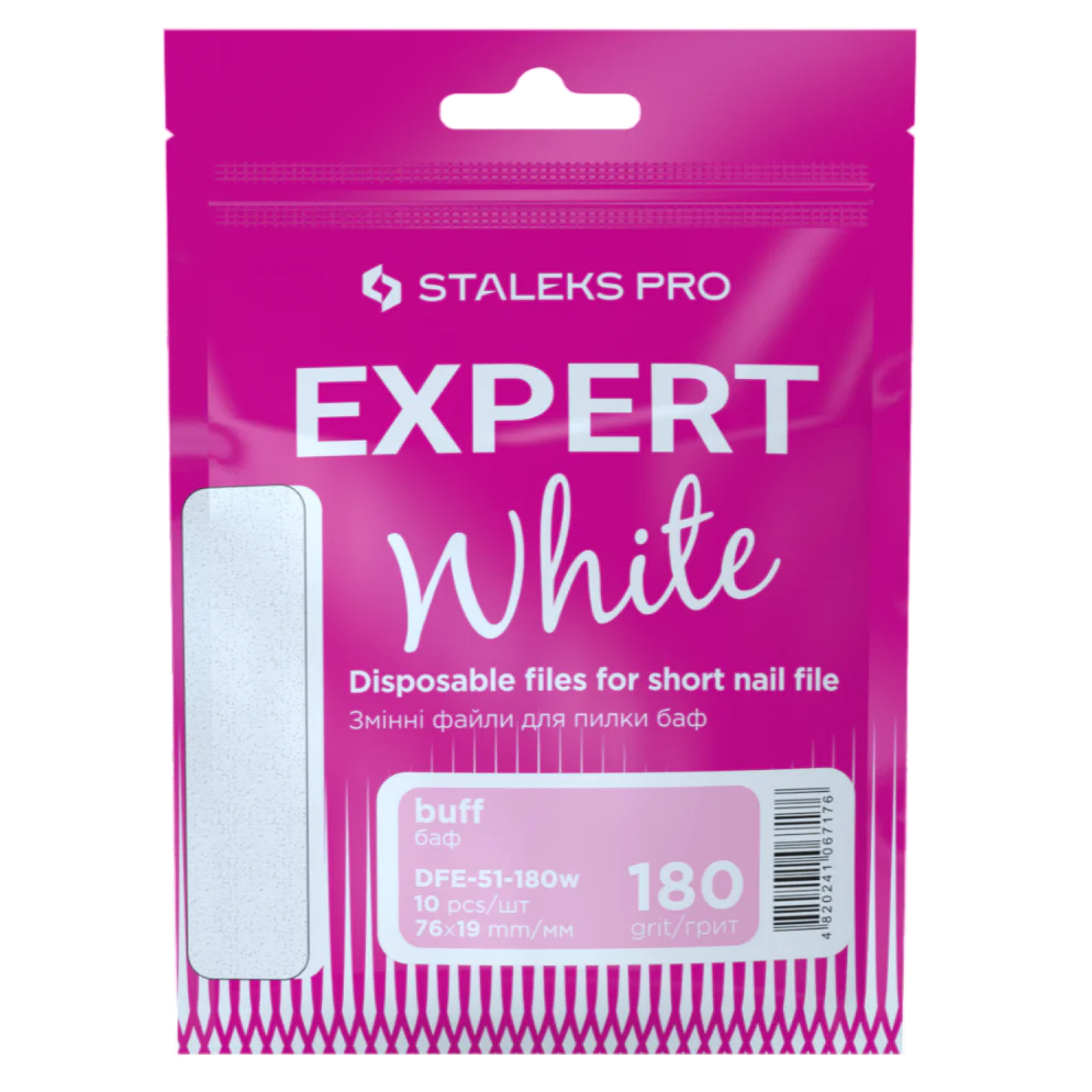 Disposable White Files For Short Nail File (10 Pcs) DFE-51 – STALEKS