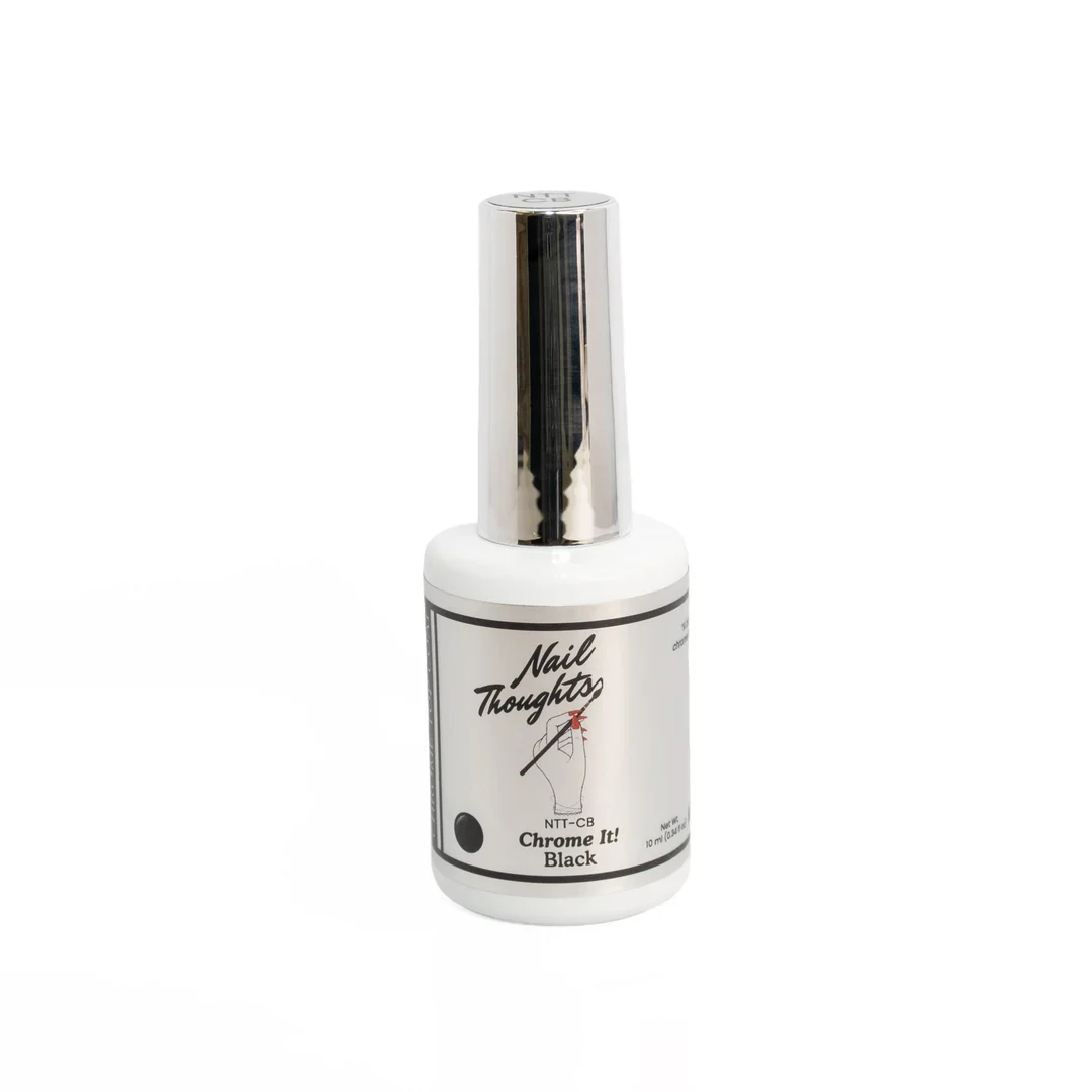 Nail Thoughts – NTT-CB -Chrome It! Black Non-Wipe Gel