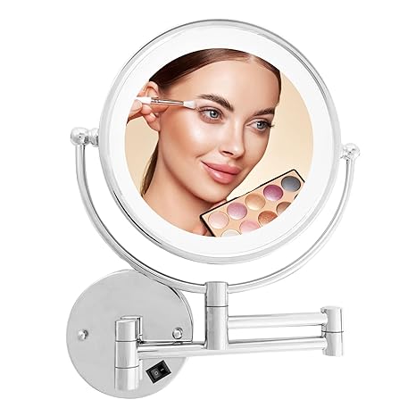 Cosmetic Mirror 10x Magnification Wall Mount - Image 1