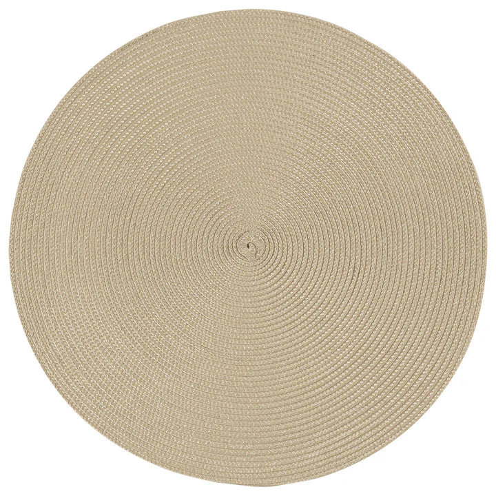 Round Placemat - Taupe - Image 1